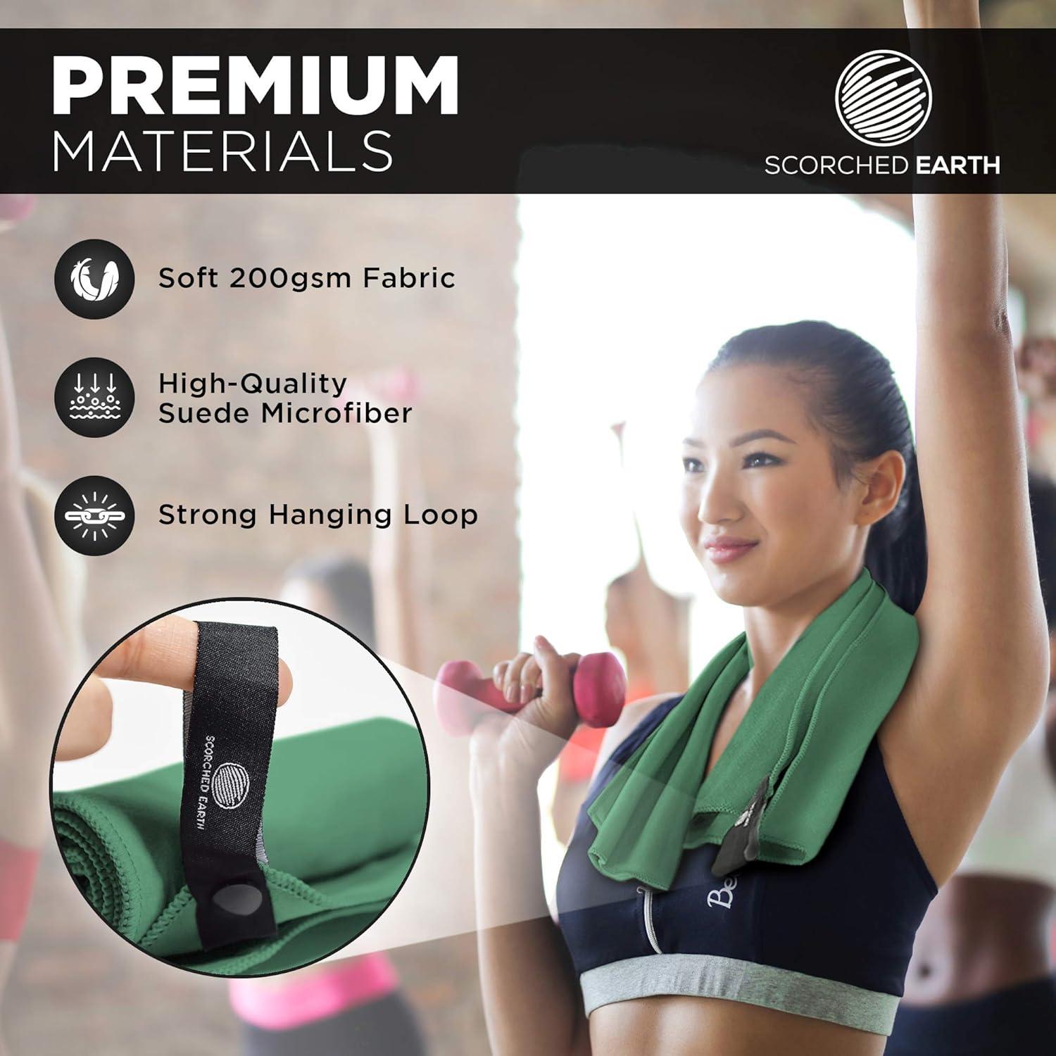 Juego de Toallas de Microfibra ScorchedEarth - Secado Rápido, Compactas