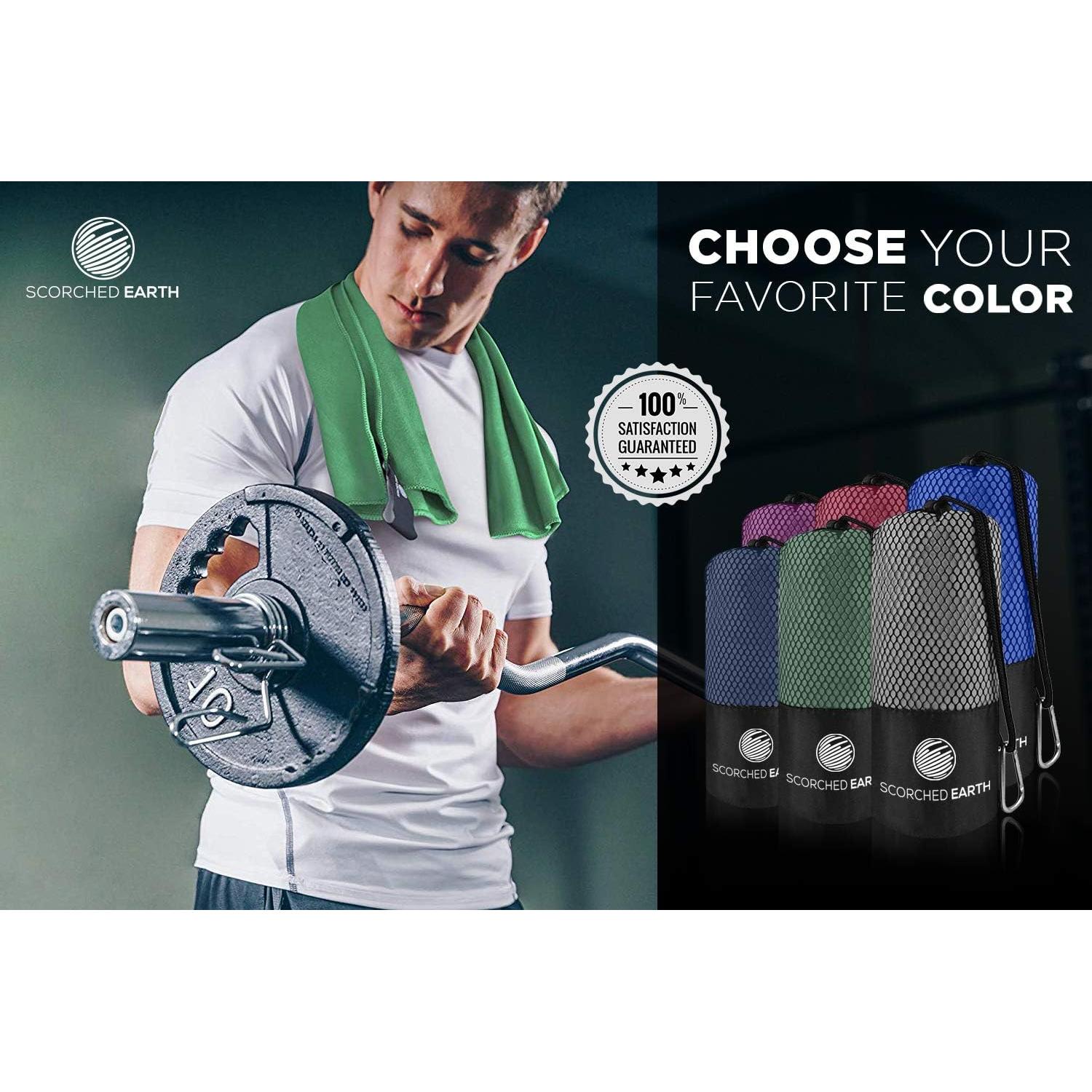 Juego de Toallas de Microfibra ScorchedEarth - Secado Rápido, Compactas