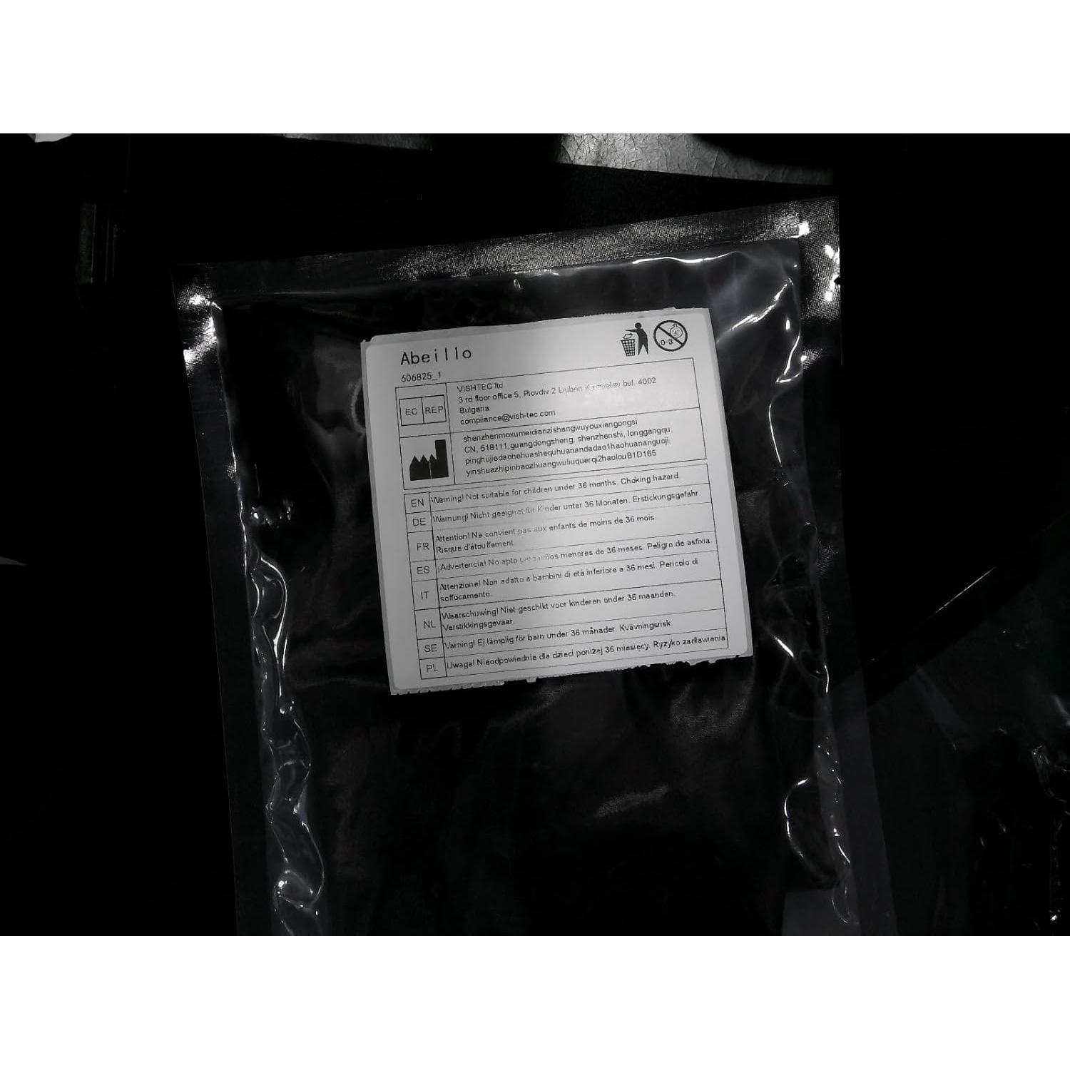 Gorro de Ducha Impermeable Ajustable Abeillo Negro 32 cm