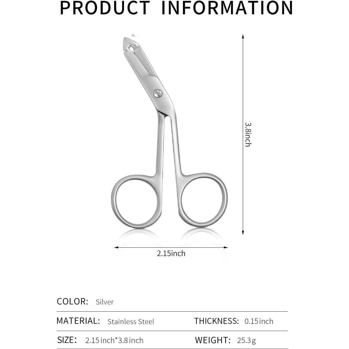 Pinzas de Cejas Profesionales MISS SALLY Acero Inoxidable