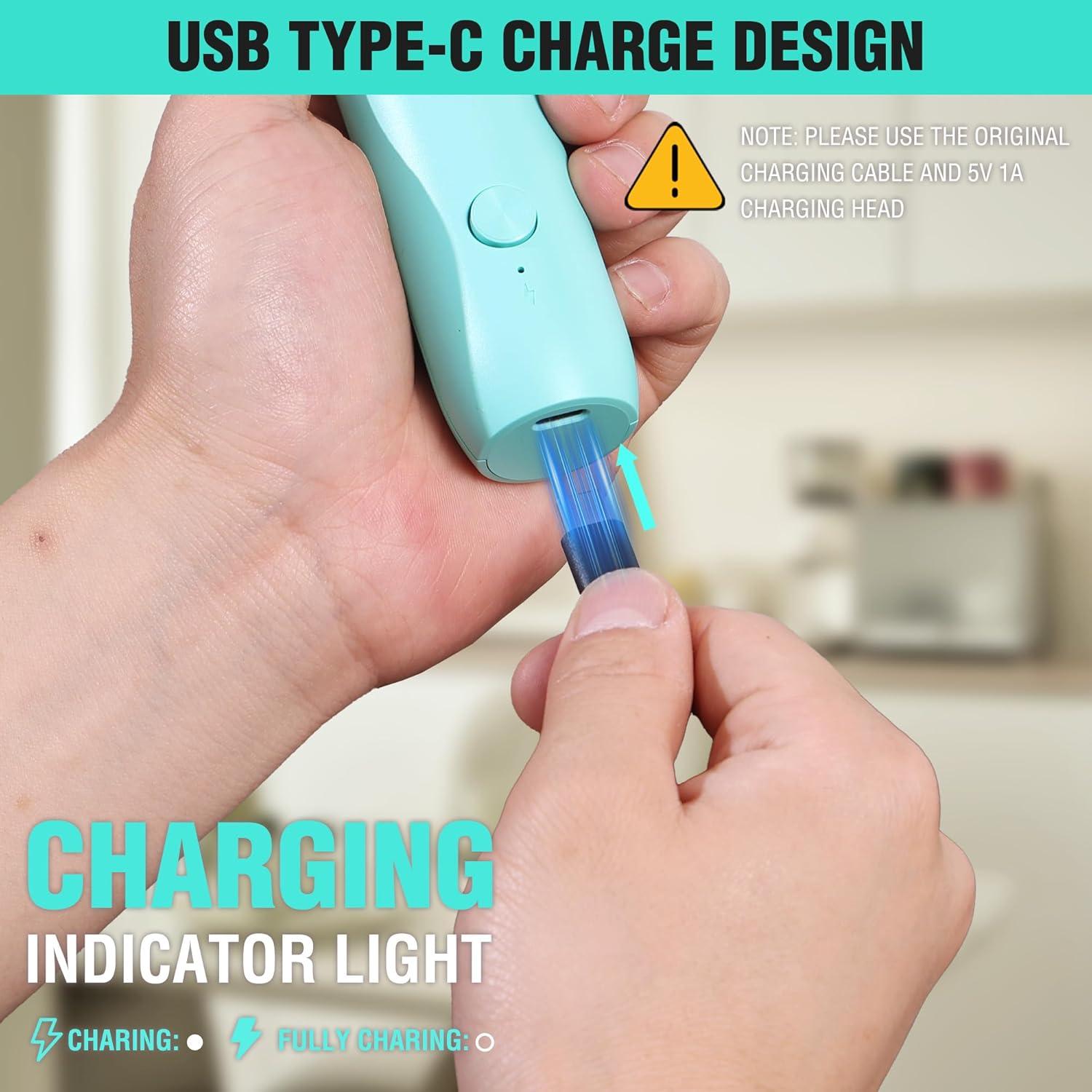 Espumador de Leche Eléctrico HAUSHOF Verde Recargable USB-C