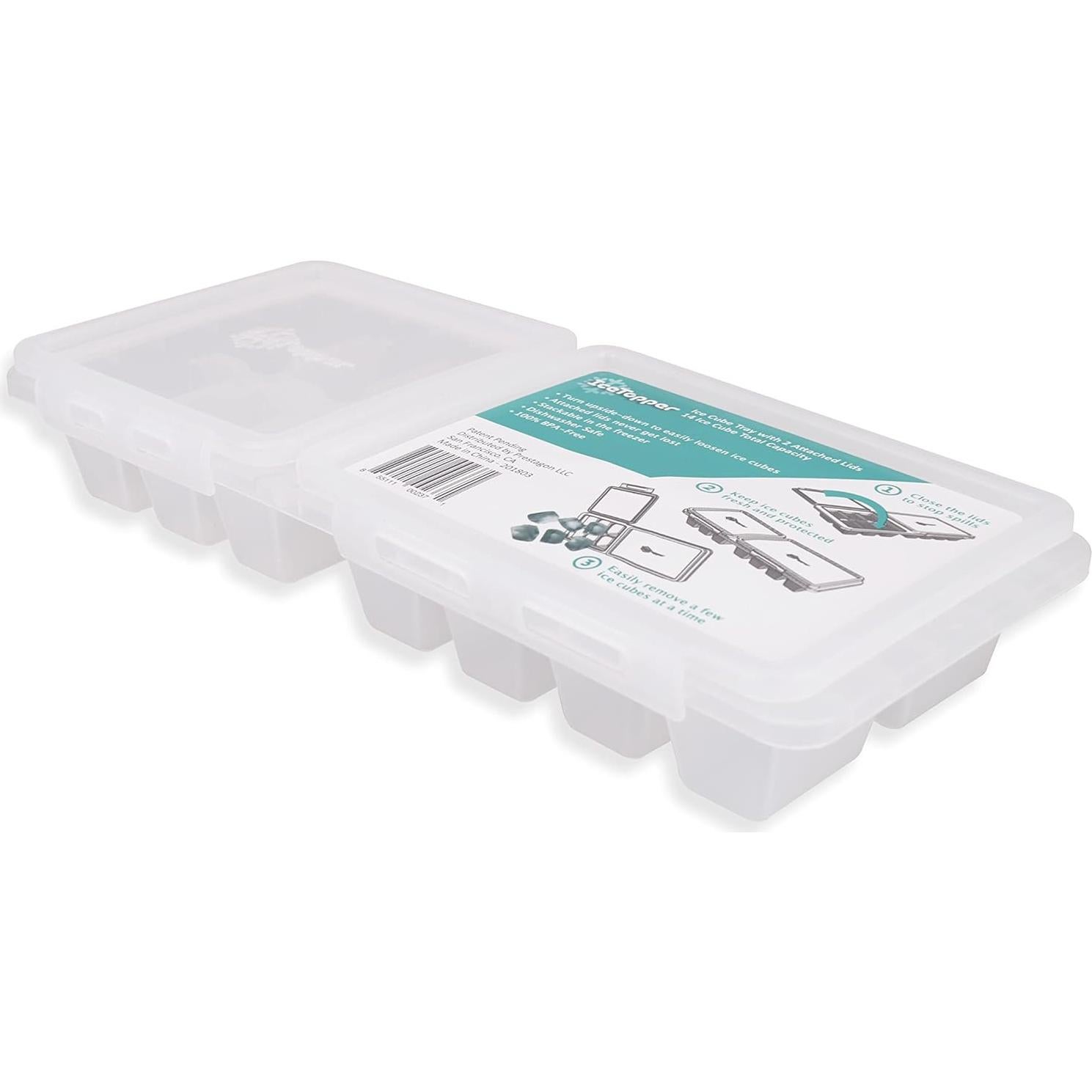 Bandeja de Hielo myTopper con 2 Tapas - 14 Cubos, Apta Lavavajillas