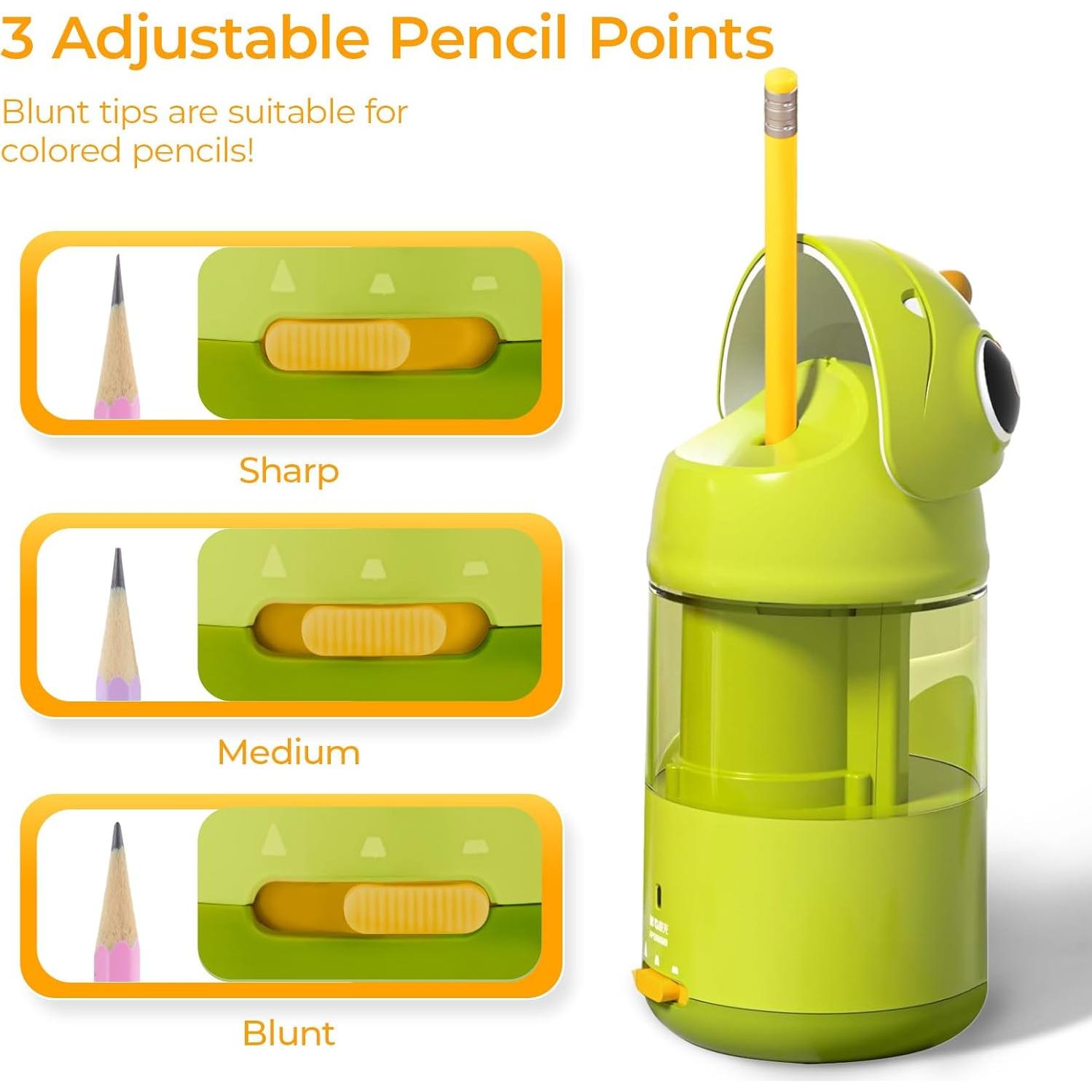 Sacapuntas Eléctrico M&G Dinosaurio 7-8mm Recargable USB