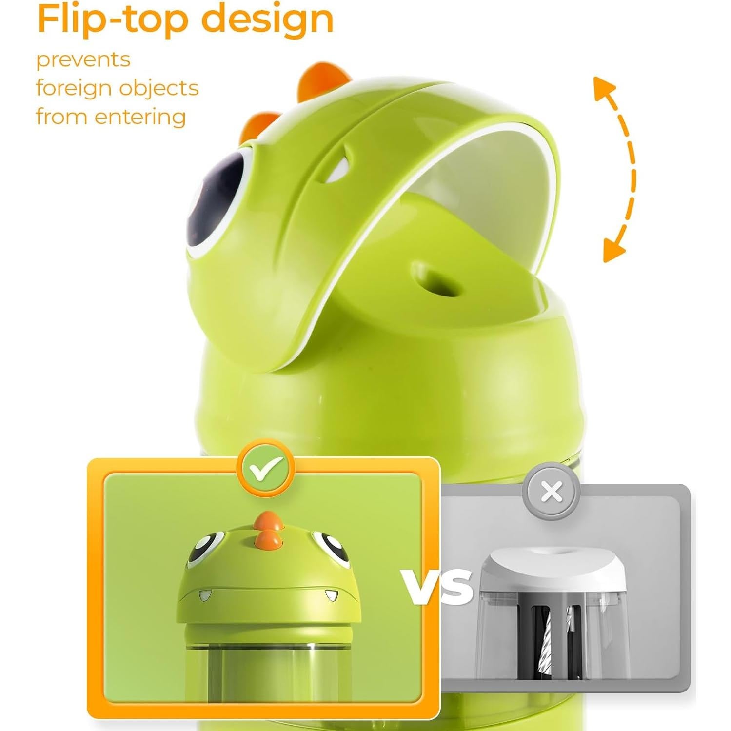 Sacapuntas Eléctrico M&G Dinosaurio 7-8mm Recargable USB