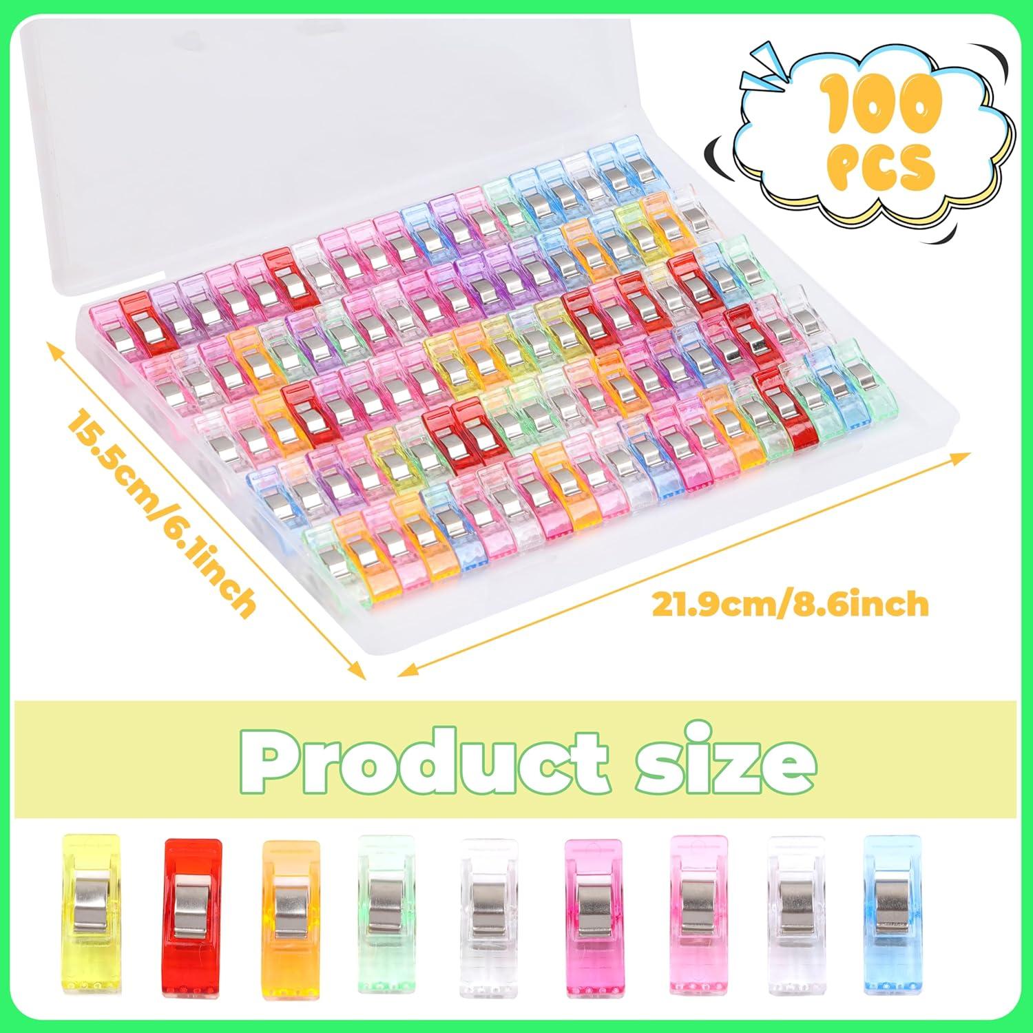 100 Clips de Costura Multicolor GMMA - Suministros de Costura