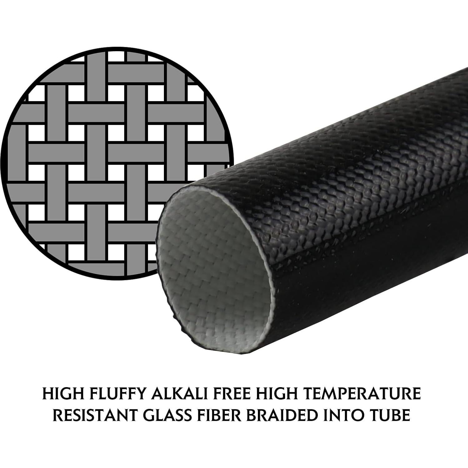 Manga de Fibra de Vidrio y Silicona 3/4" - 2.74m Aislante Térmico