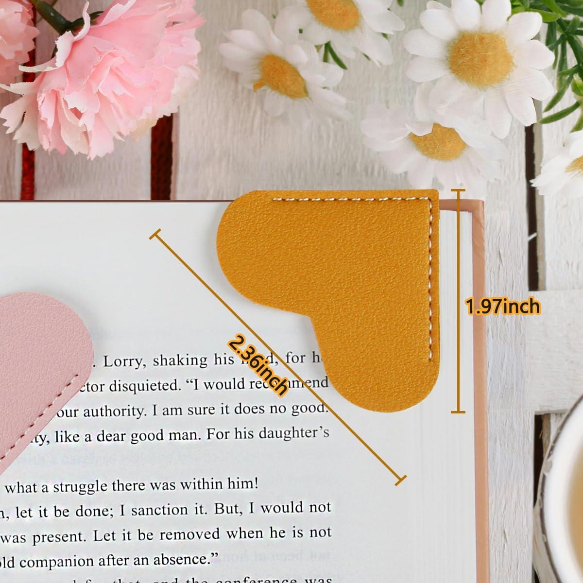 Set de 6 Marcadores de Corazón de Cuero Kinsound - Accesorios de Lectura