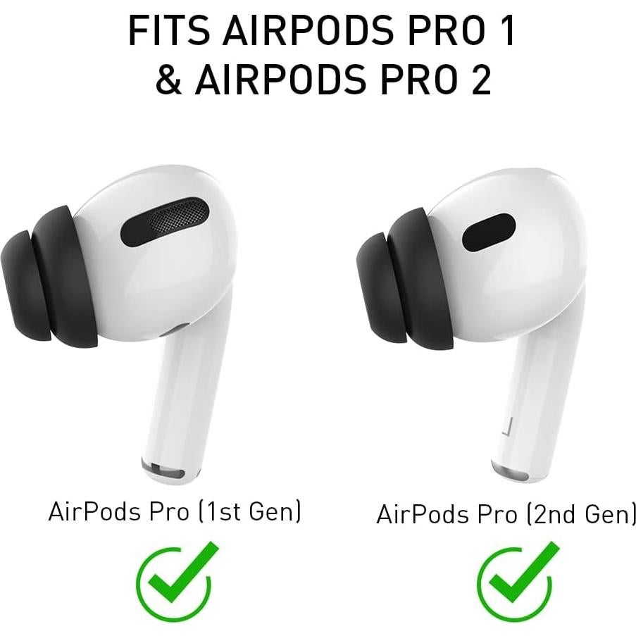 Delidigi for 6 Pairs AirPods Pro 2nd/1st Generation Replacement Ear Tips,Noise Reduction Silicone Earbuds Earplug Accessories Built-in Dust Guard Screen&Fit in The Charging Case S/M/L Size