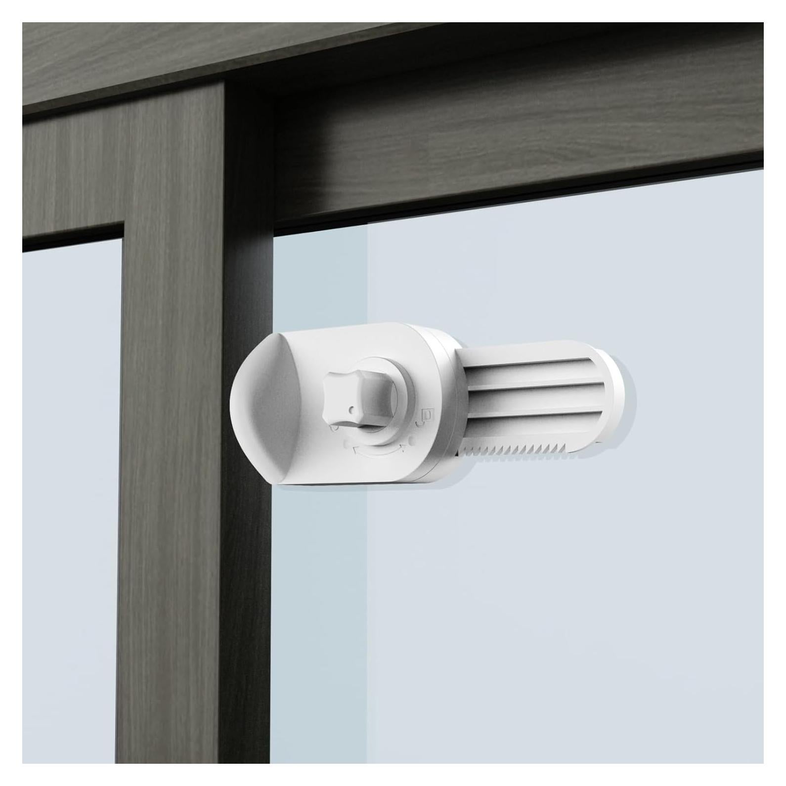 Cerradura deslizante ajustable PUGED para puerta y ventana blanca