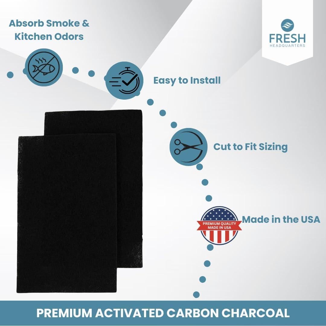 Filtro de Aire de Carbón Activado Fresh Headquarters - 2 Piezas - 45.72 cm x 38.1 cm