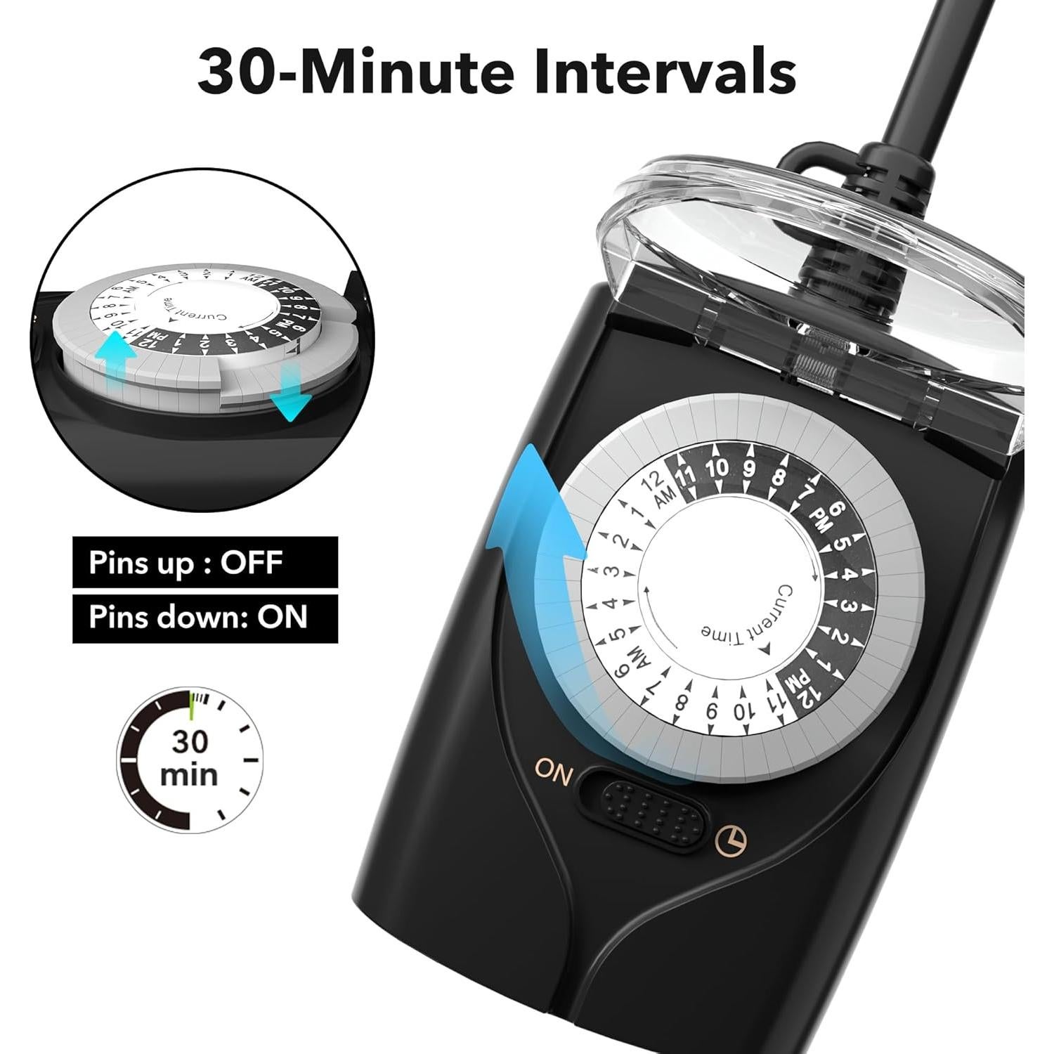 Temporizador Mecánico HBN para Exterior 24 Horas 15A