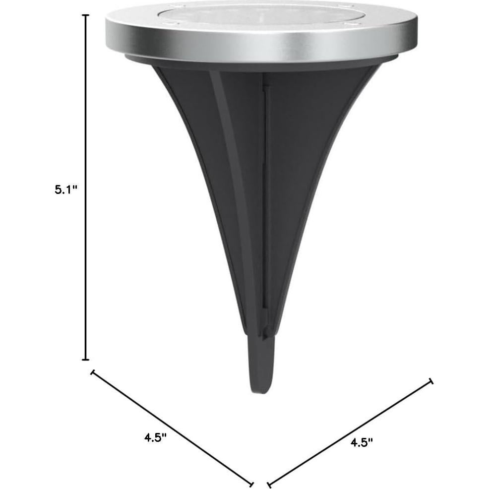 Luces Solares de Suelo NFESOLAR 16 LEDs Azul Impermeables 8 Pzas