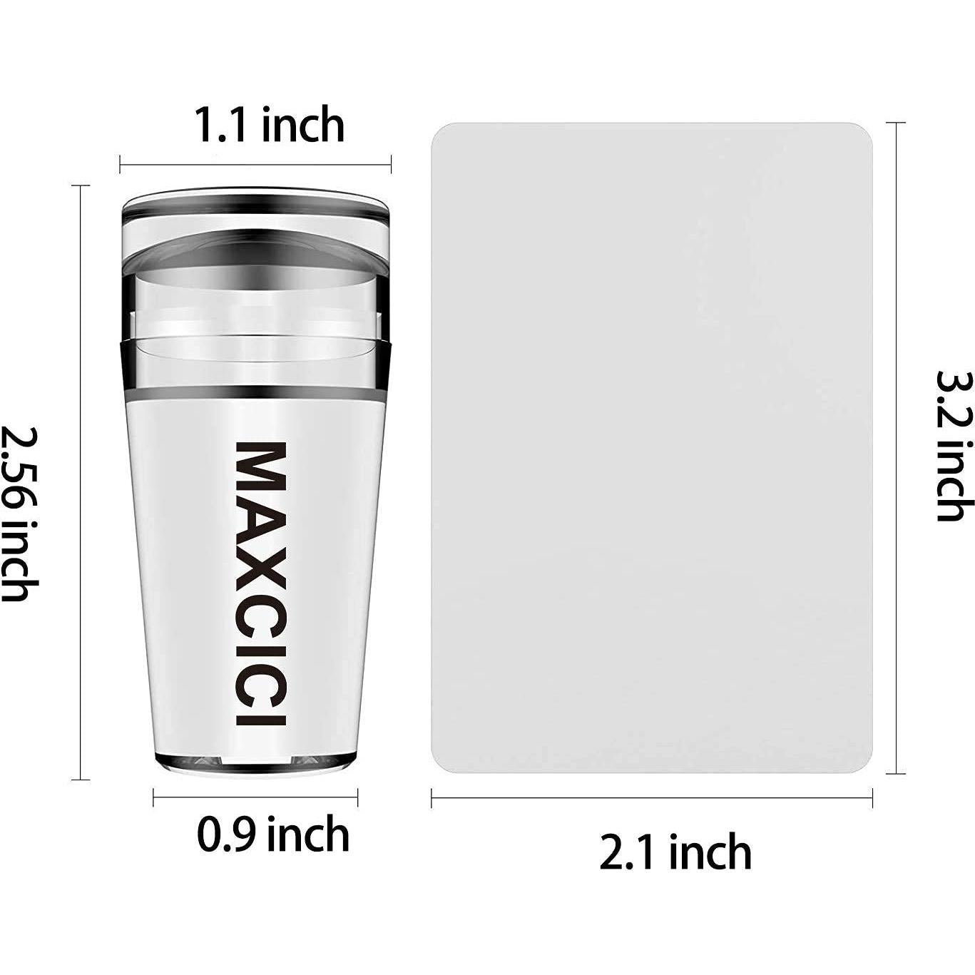 Kit de Estampado de Uñas MAXCICI 10 Placas + Estampador