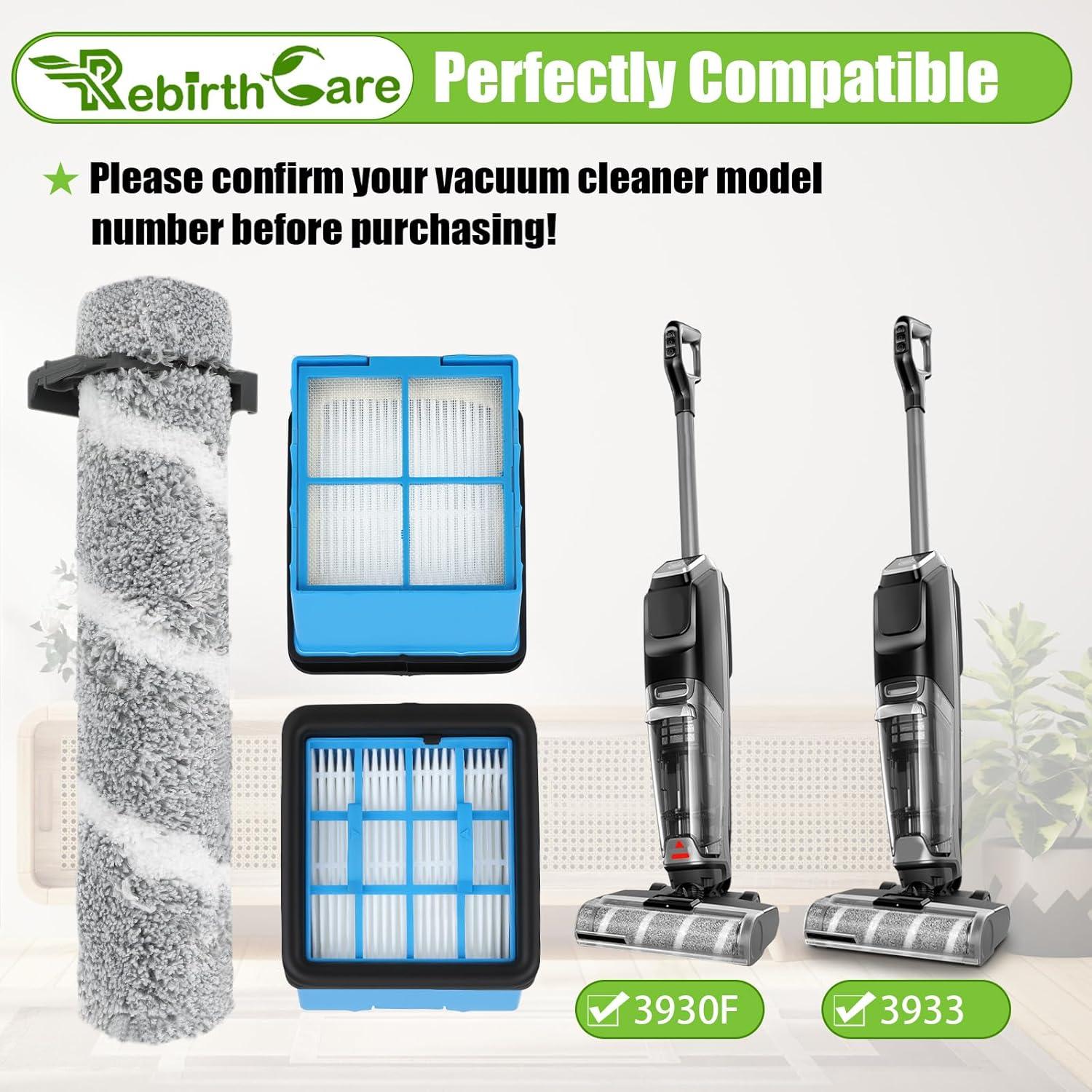 Rodillo y Filtro Repuesto Rebirthcare 3930F para Bissell CrossWave