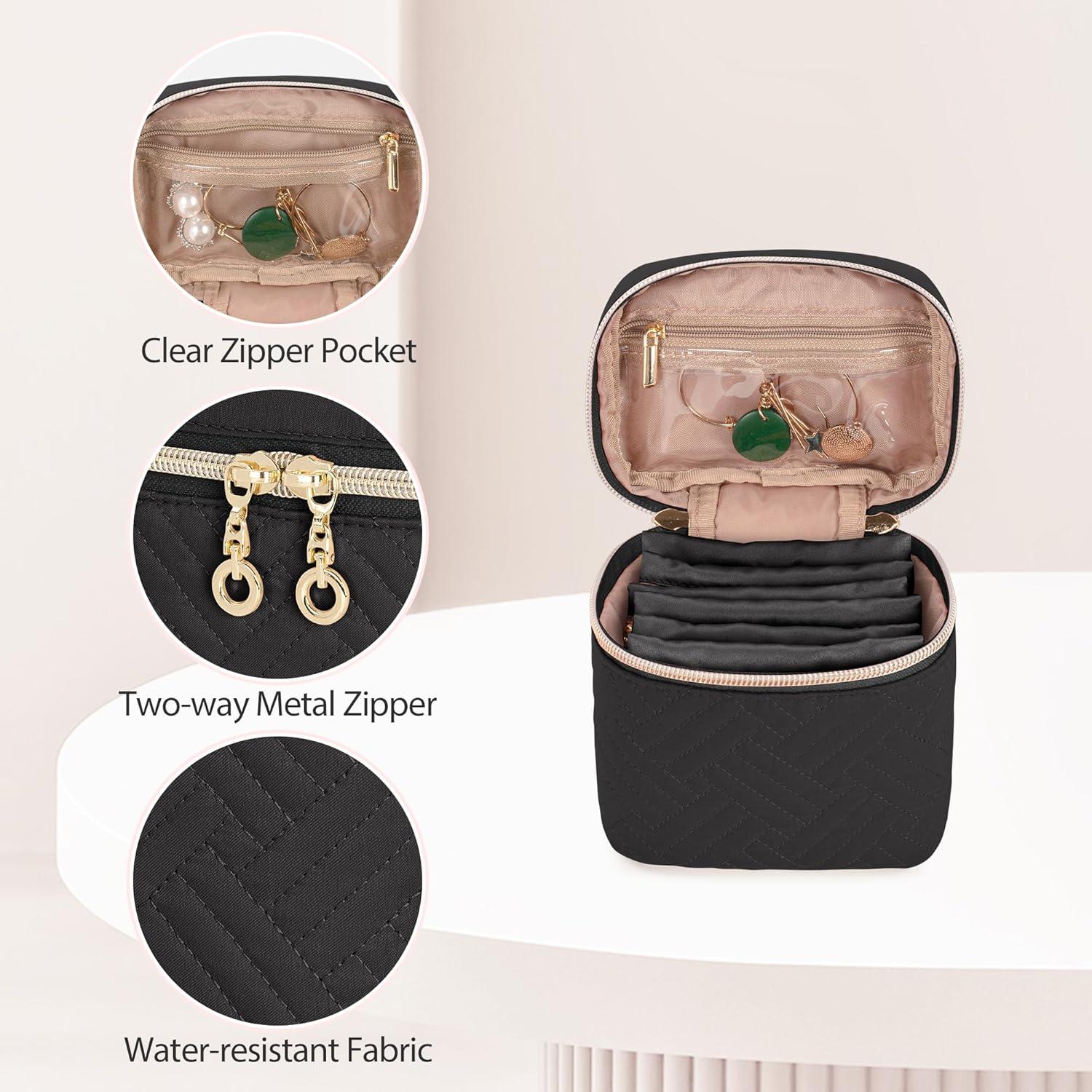 Organizador de Joyería Teamoy Negro con 6 Bolsas Pequeñas