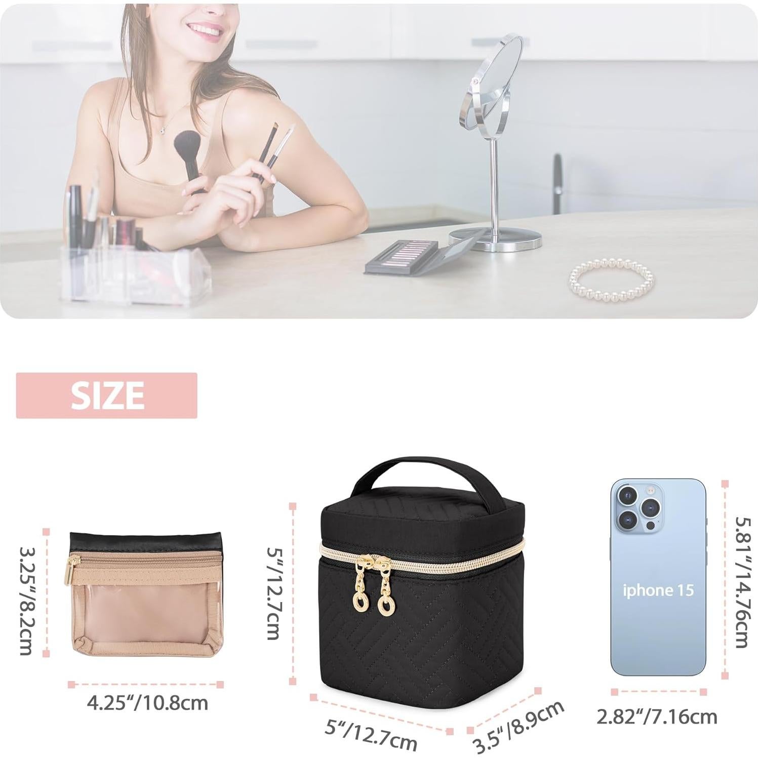 Organizador de Joyería Teamoy Negro con 6 Bolsas Pequeñas