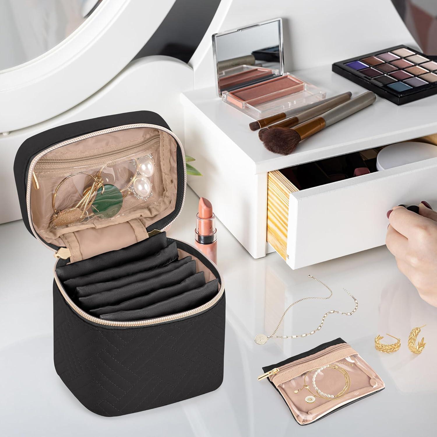 Organizador de Joyería Teamoy Negro con 6 Bolsas Pequeñas