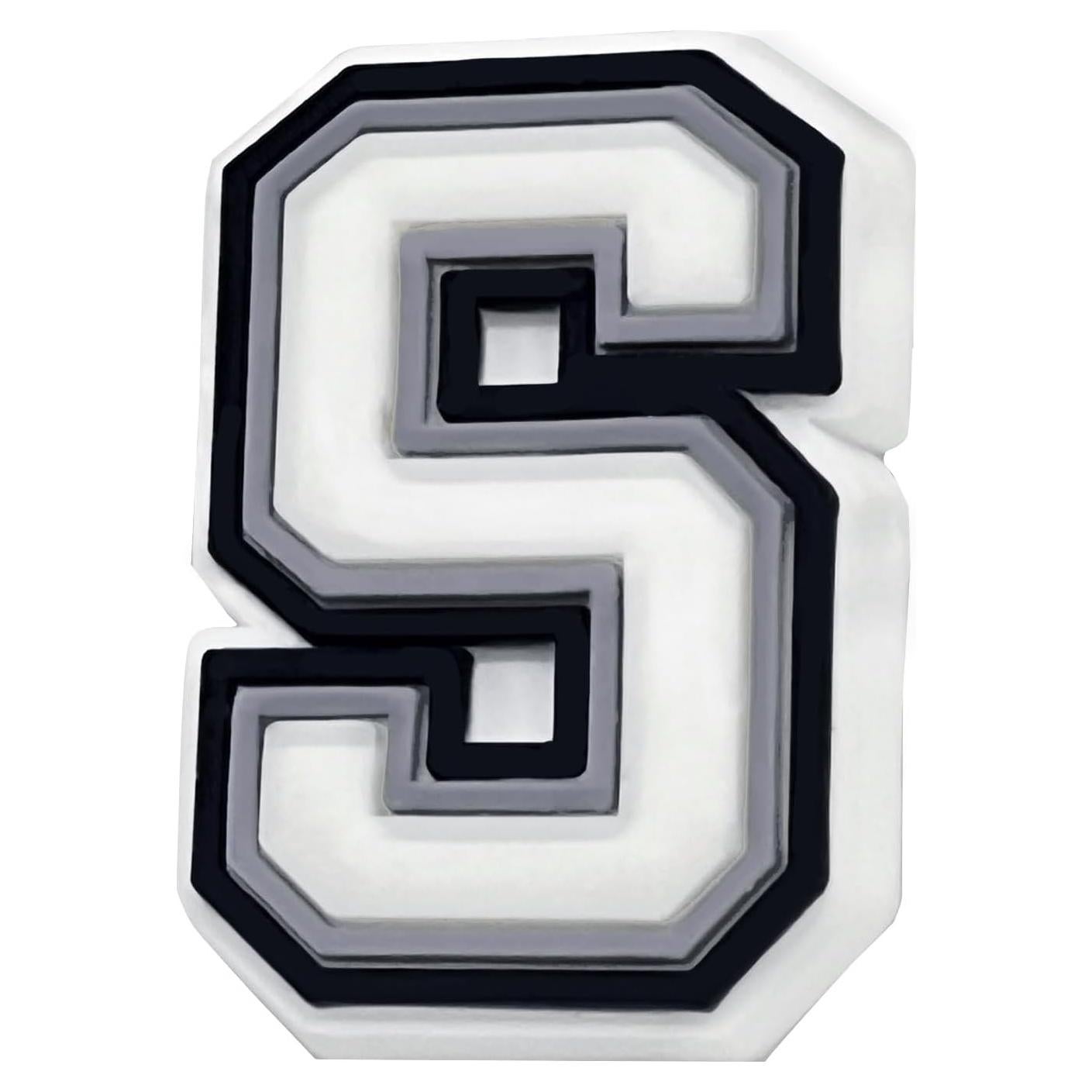 Encantos de Letra Individual Fannoday para Zapatos DIY - Letra S