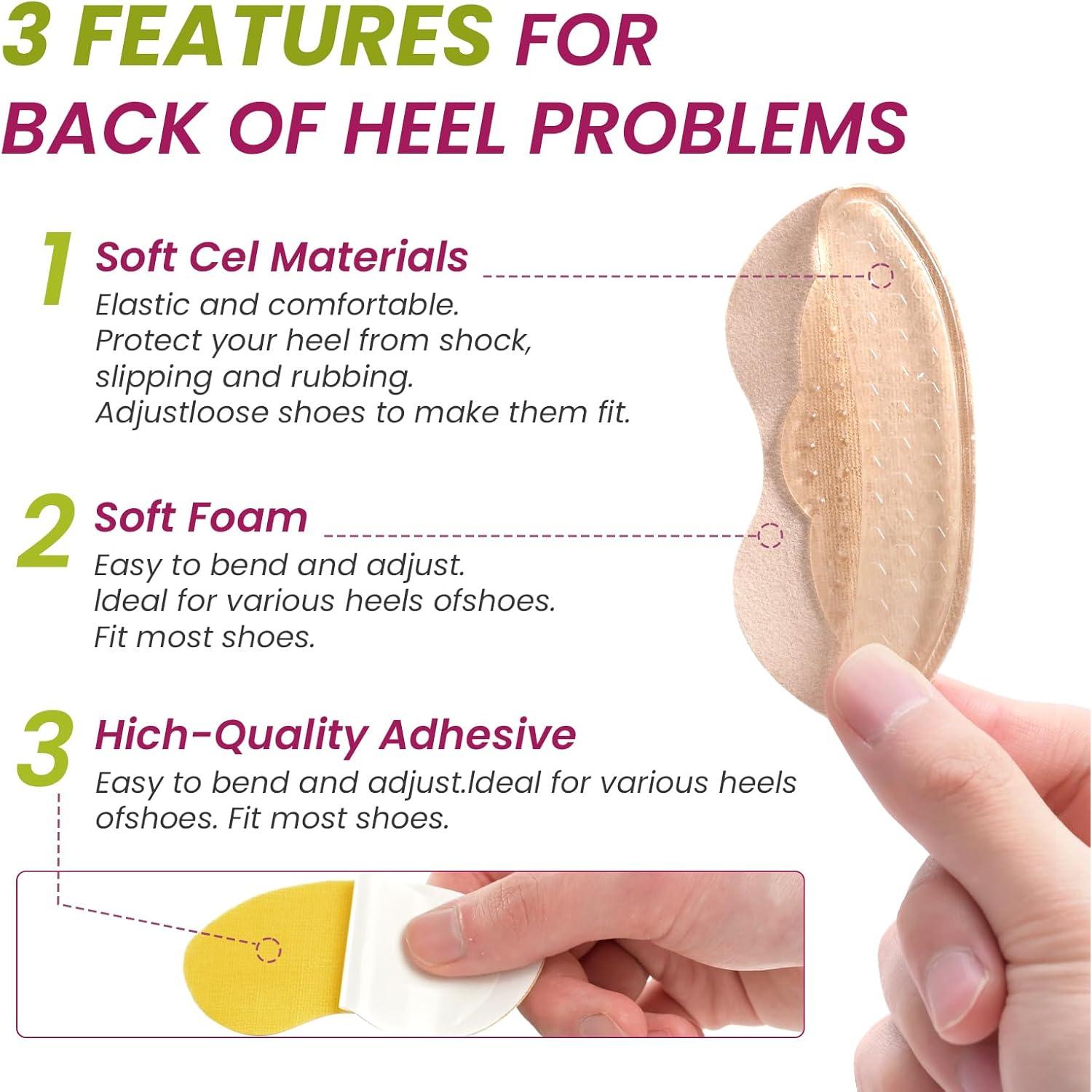 Almohadillas Metatarsales y para el Talón Bukihome - 4 Pares Beige