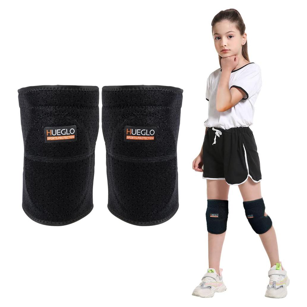 Rodilleras de Danza HUEGLO para Niños, Soporte Suave y Transpirable