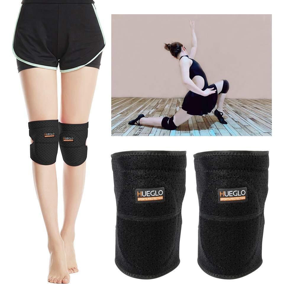 Rodilleras de Danza HUEGLO para Niños, Soporte Suave y Transpirable
