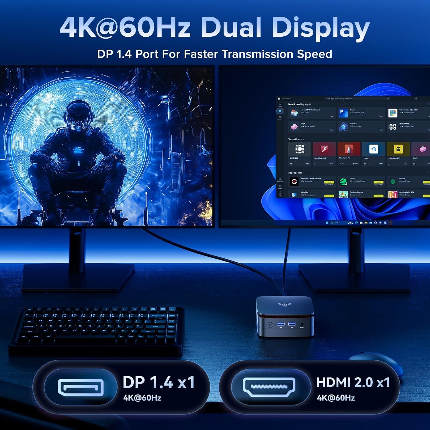 Mini PC KAMRUI E1 Alder Lake N97 16GB 512GB 4K