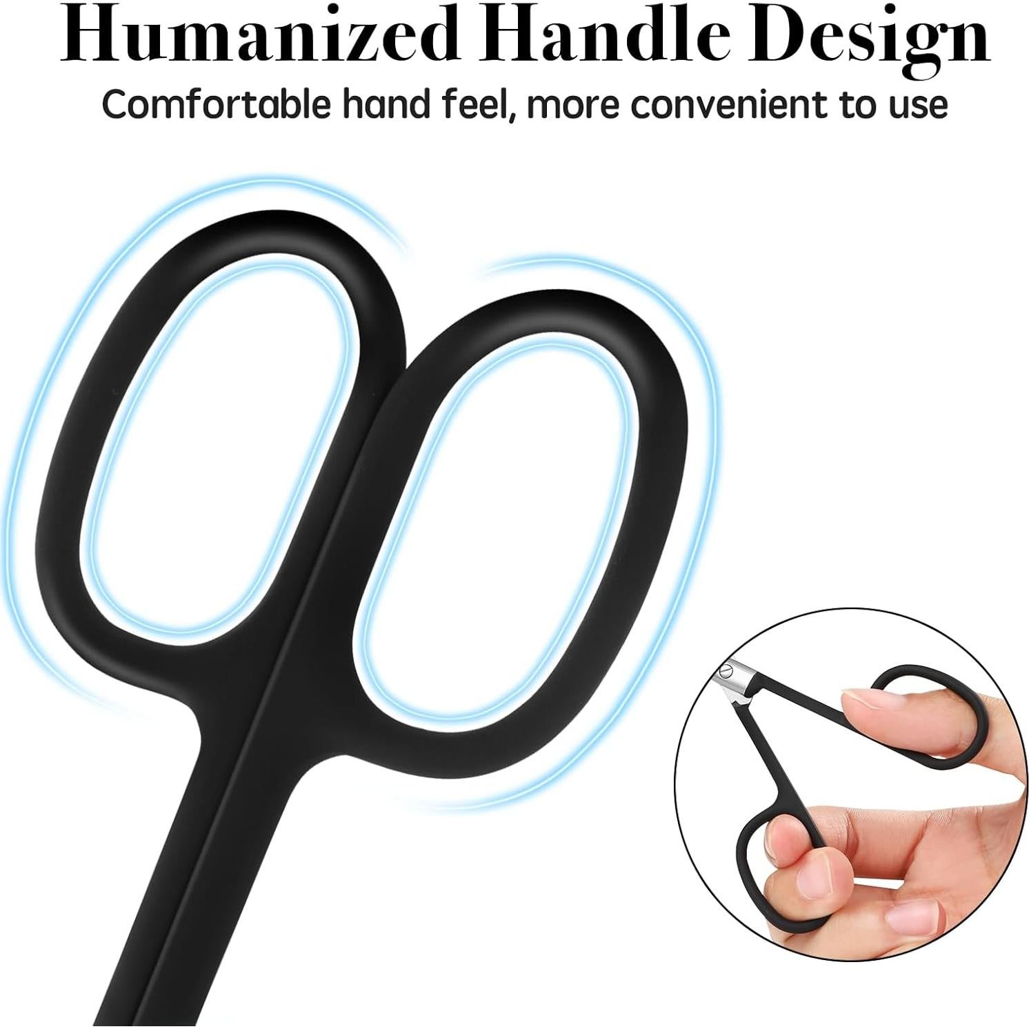 Tijeras de Aseo Velodios Curvas para Vello Facial y Nasal