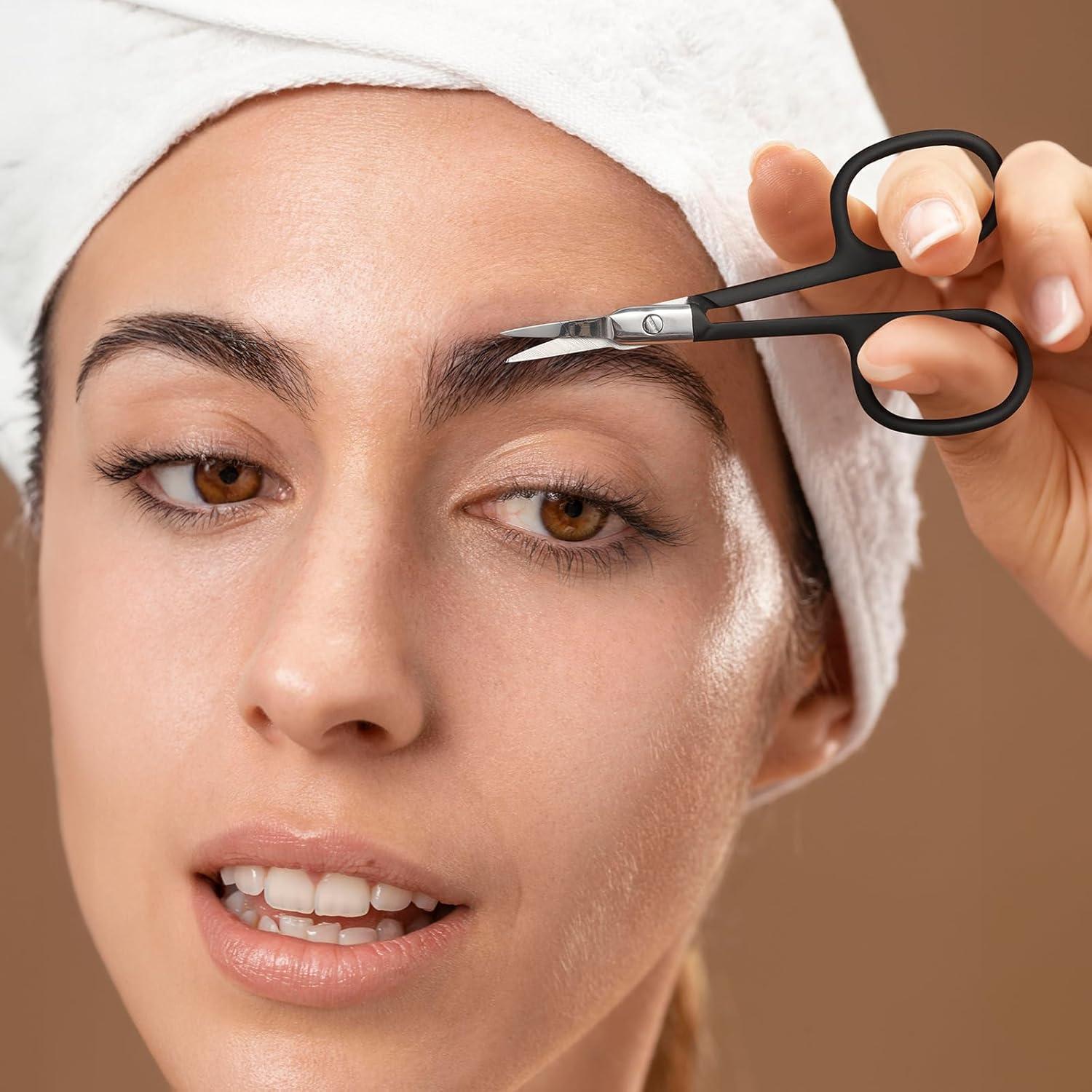 Tijeras de Aseo Velodios Curvas para Vello Facial y Nasal