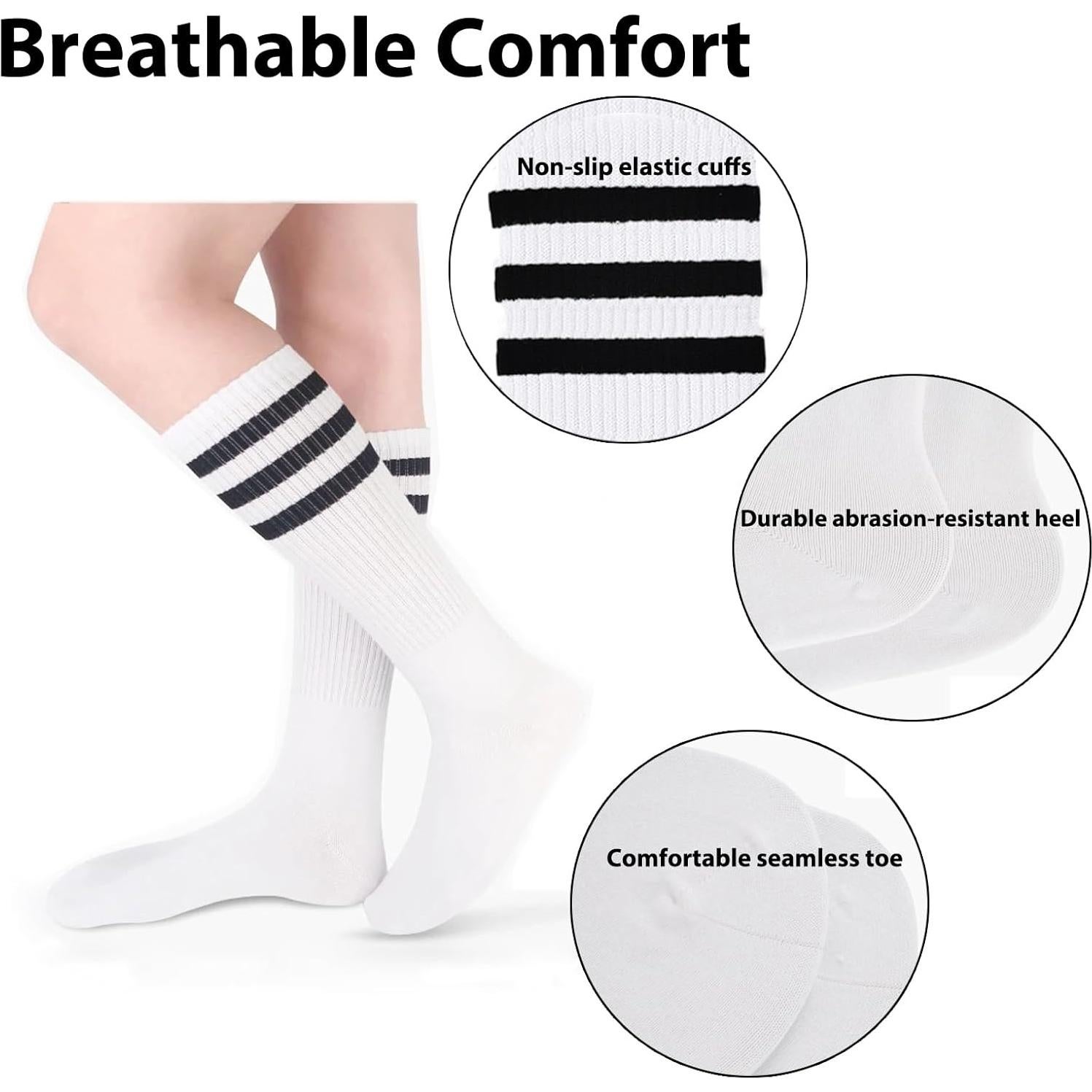 Conjunto de 5 Piezas de Bandas y Calcetines a Rayas Unisex