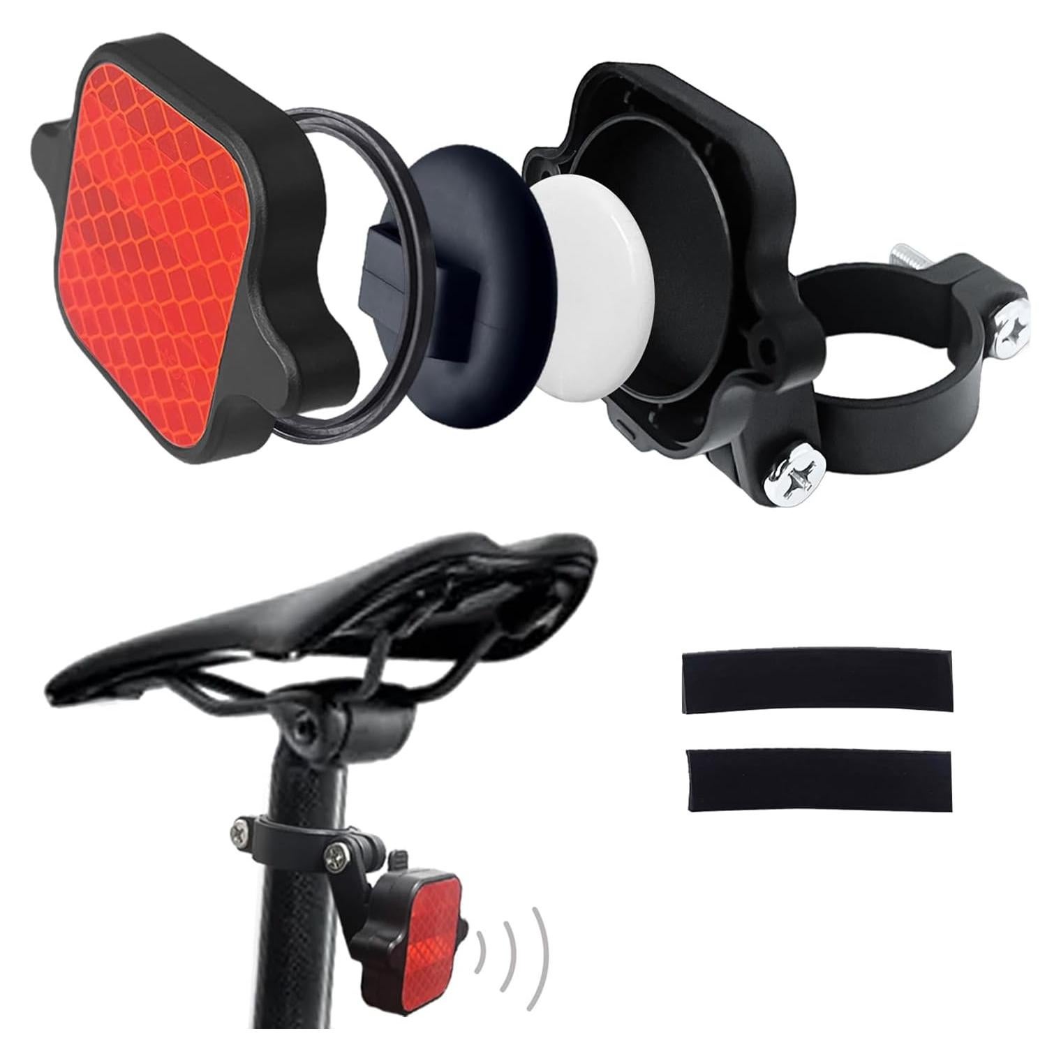 Soporte Oculto para Bicicleta Jewmaw Rojo Compatible con Airtag