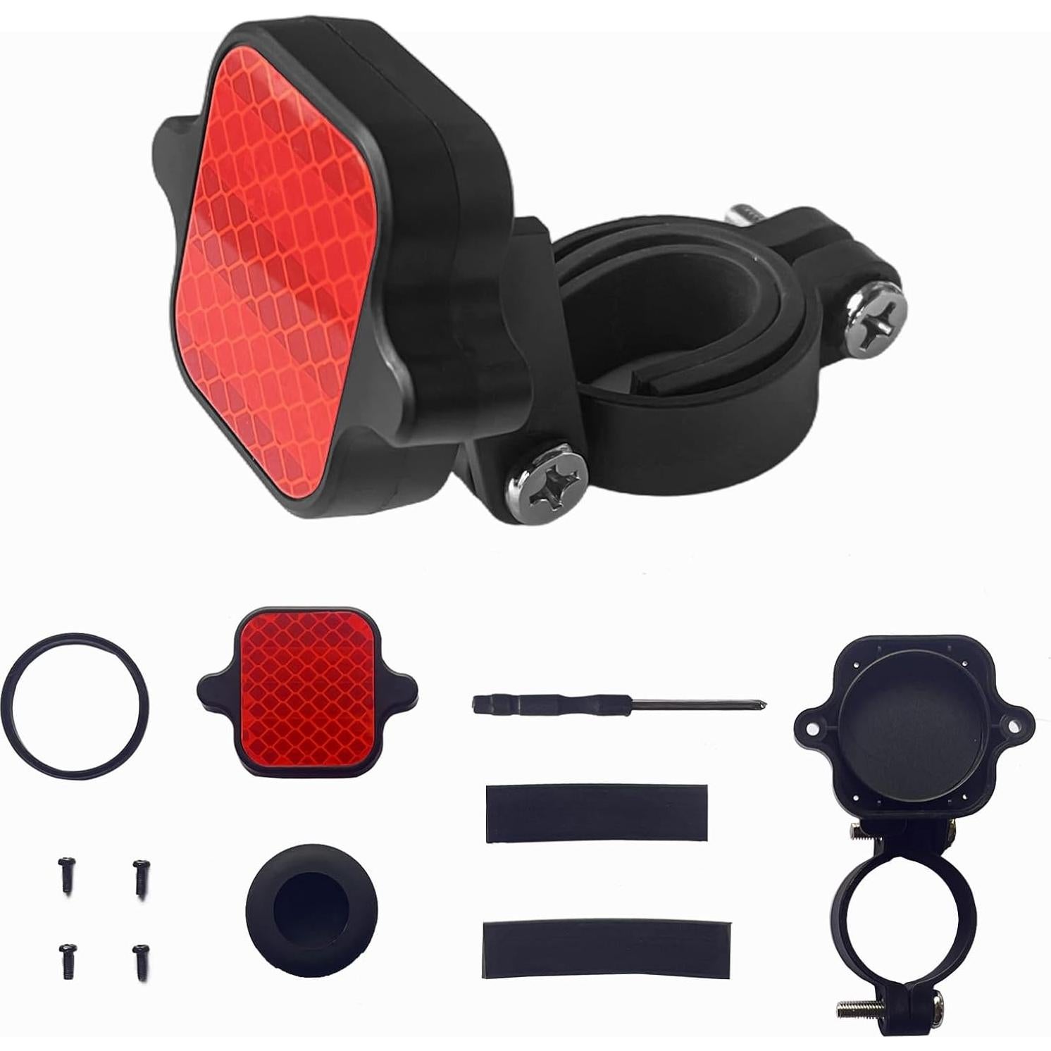 Soporte Oculto para Bicicleta Jewmaw Rojo Compatible con Airtag