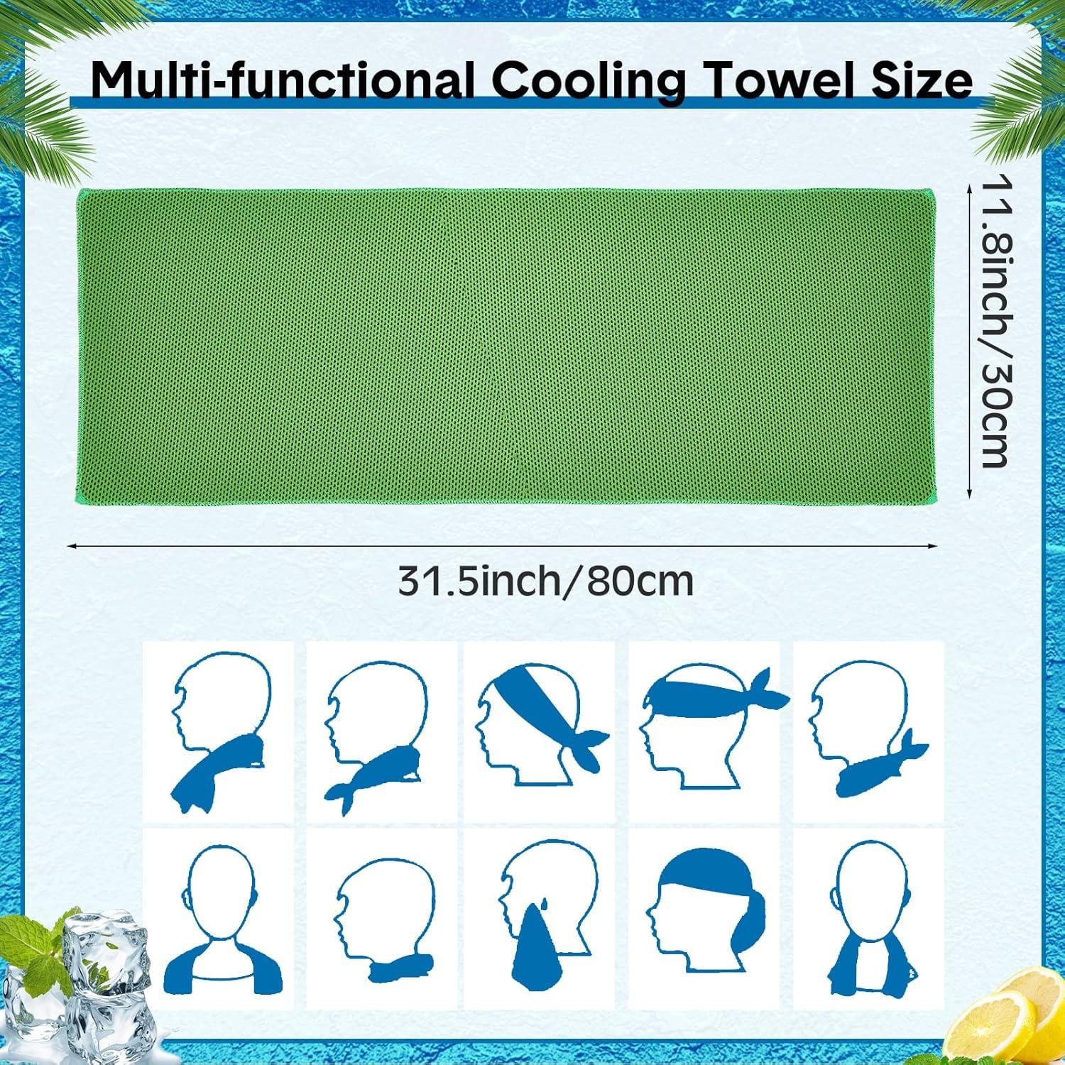 Toalla de Enfriamiento Hosuly 200 Piezas Poliester 24.99x24.99 cm