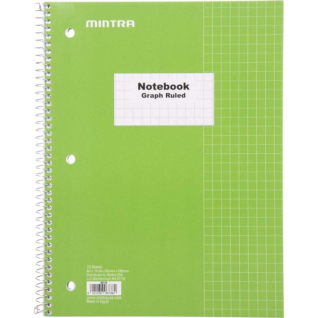 Cuadernos Espirales Mintra Office Cuadrícula 4x4 Paquete de 4