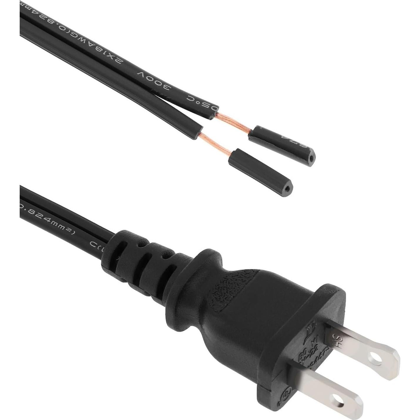Cable de Lámpara RTNLIT 2.5M con Interruptor y Enchufe Negro