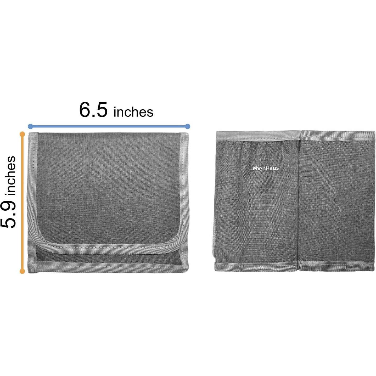 Soporte de Taza de Viaje para Equipaje LebenHaus 2Pack Gris