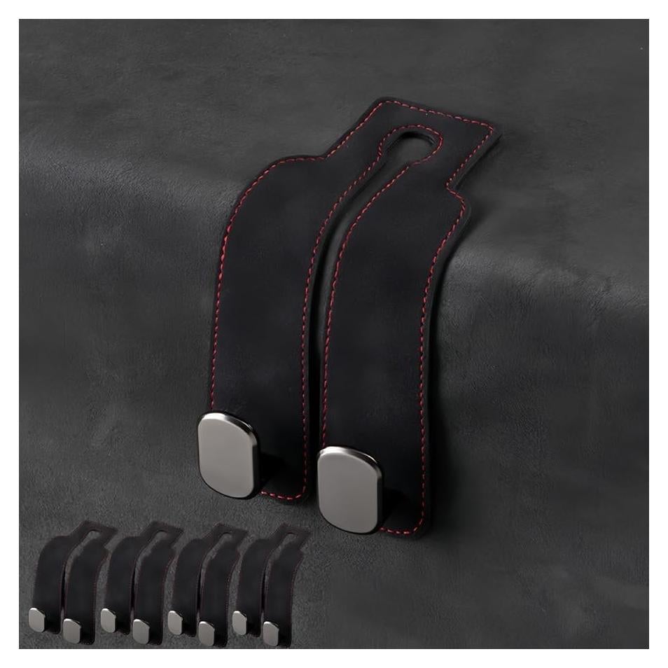 Ganchos para reposacabezas de coche Ananege, 4 unidades, Negro