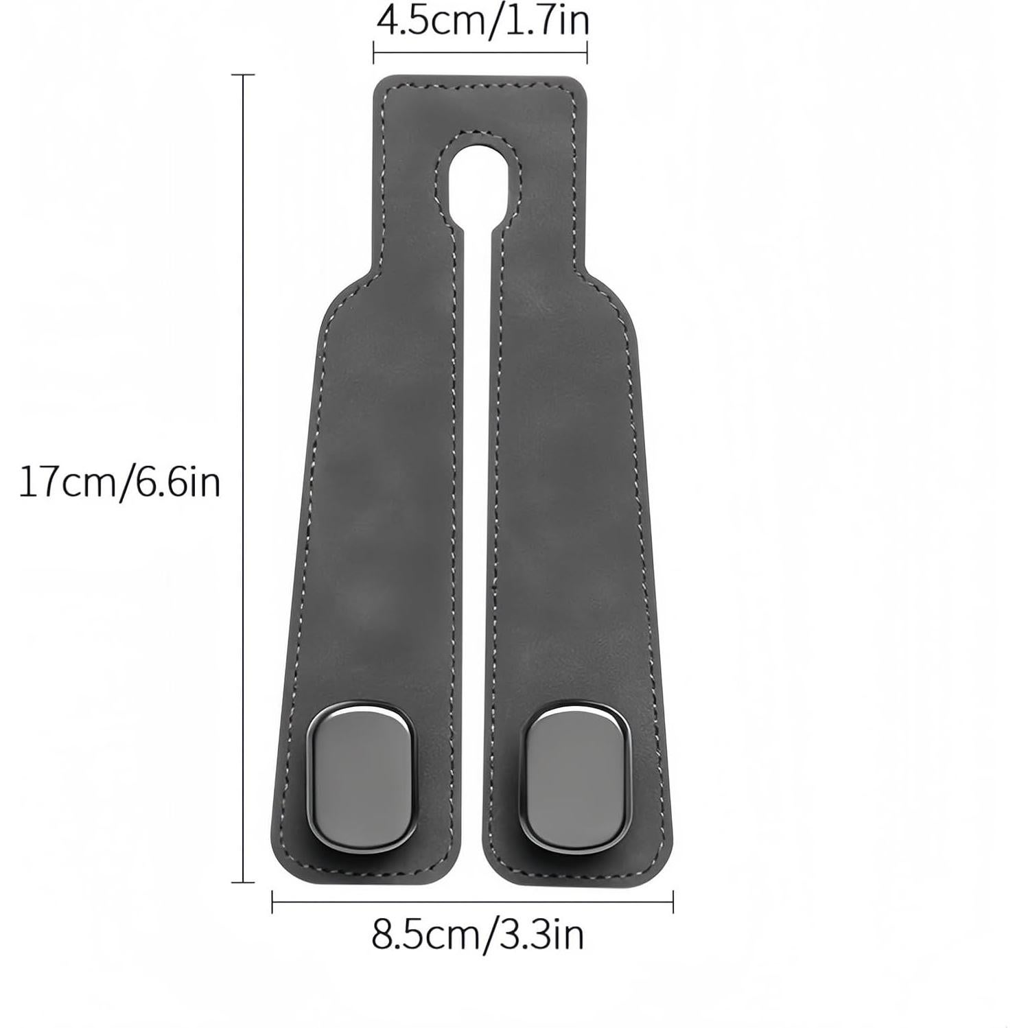 Ganchos para reposacabezas de coche Ananege, 4 unidades, Negro