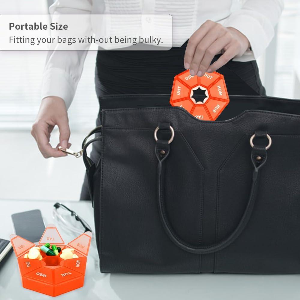 Organizador de Pastillas Cutiland 8 Cajas Coloridas 7 Días