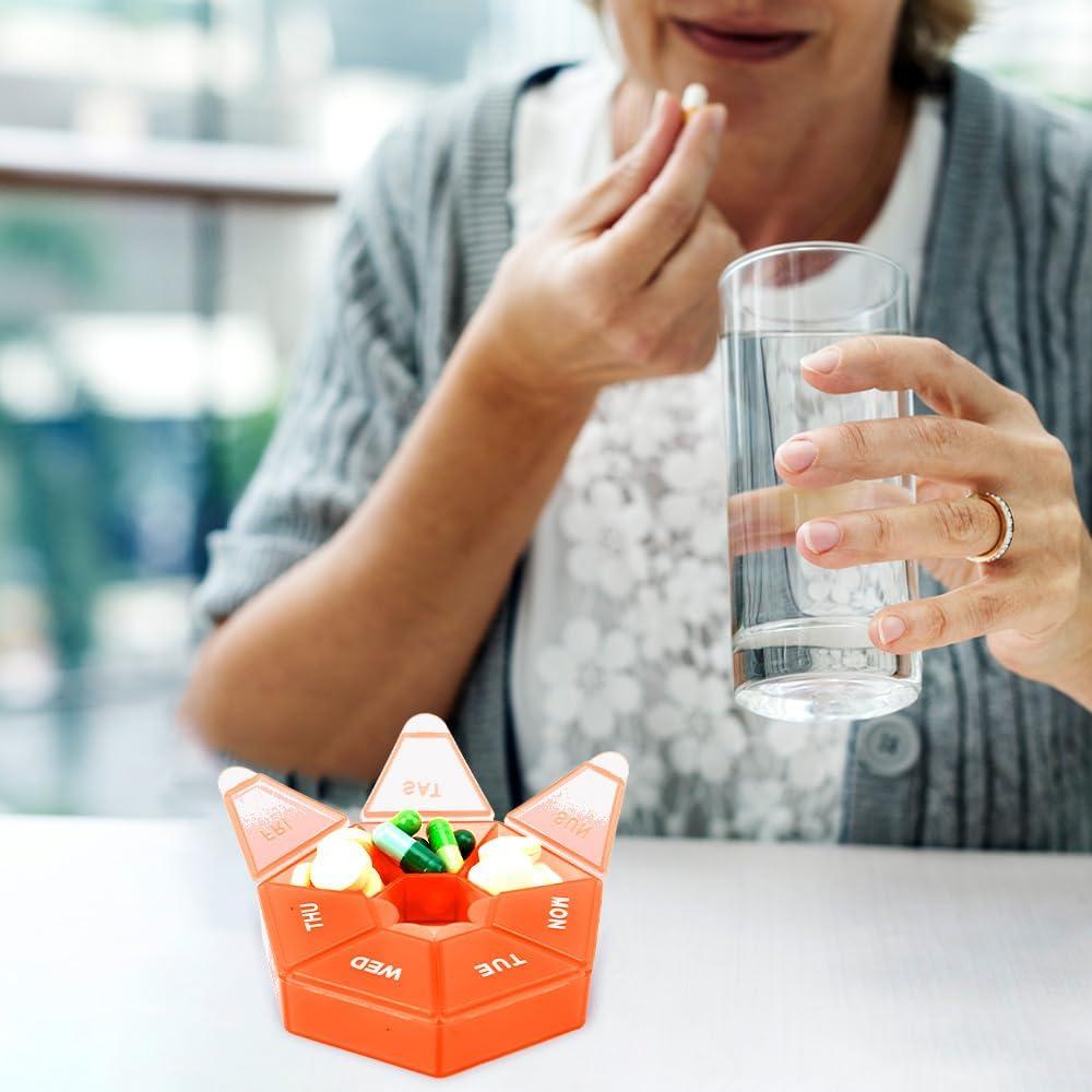 Organizador de Pastillas Cutiland 8 Cajas Coloridas 7 Días