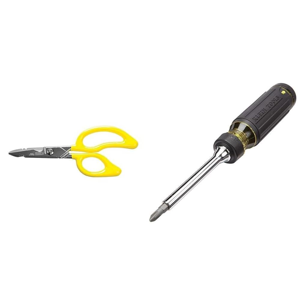 Paquete Klein Tools: Tijeras Eléctricas y Destornillador 15 en 1