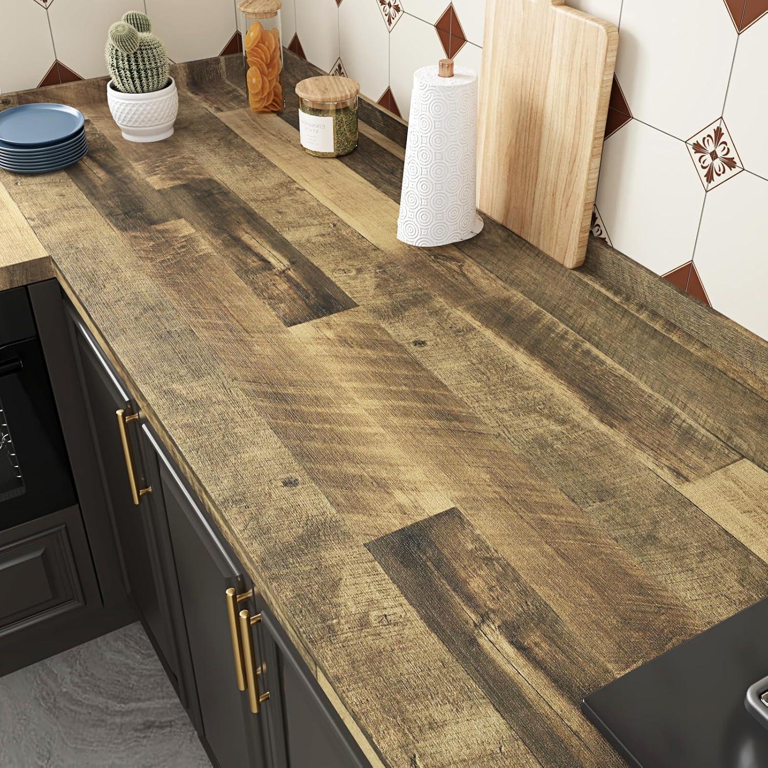 Papel Contacto Autoadhesivo WESTICK Madera Rústica 40.1x198.1 cm