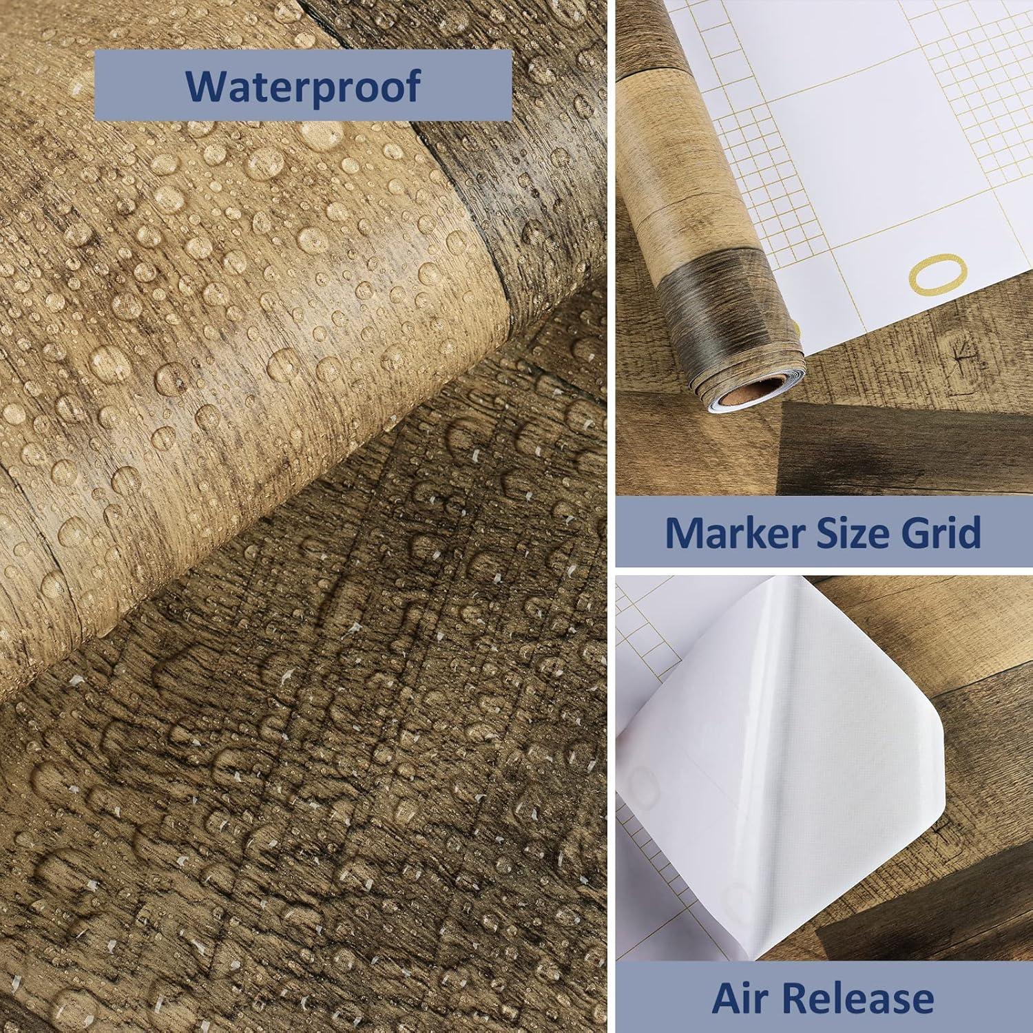 Papel Contacto Autoadhesivo WESTICK Madera Rústica 40.1x198.1 cm