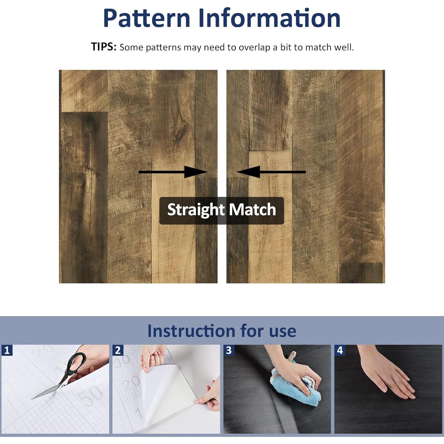 Papel Contacto Autoadhesivo WESTICK Madera Rústica 40.1x198.1 cm