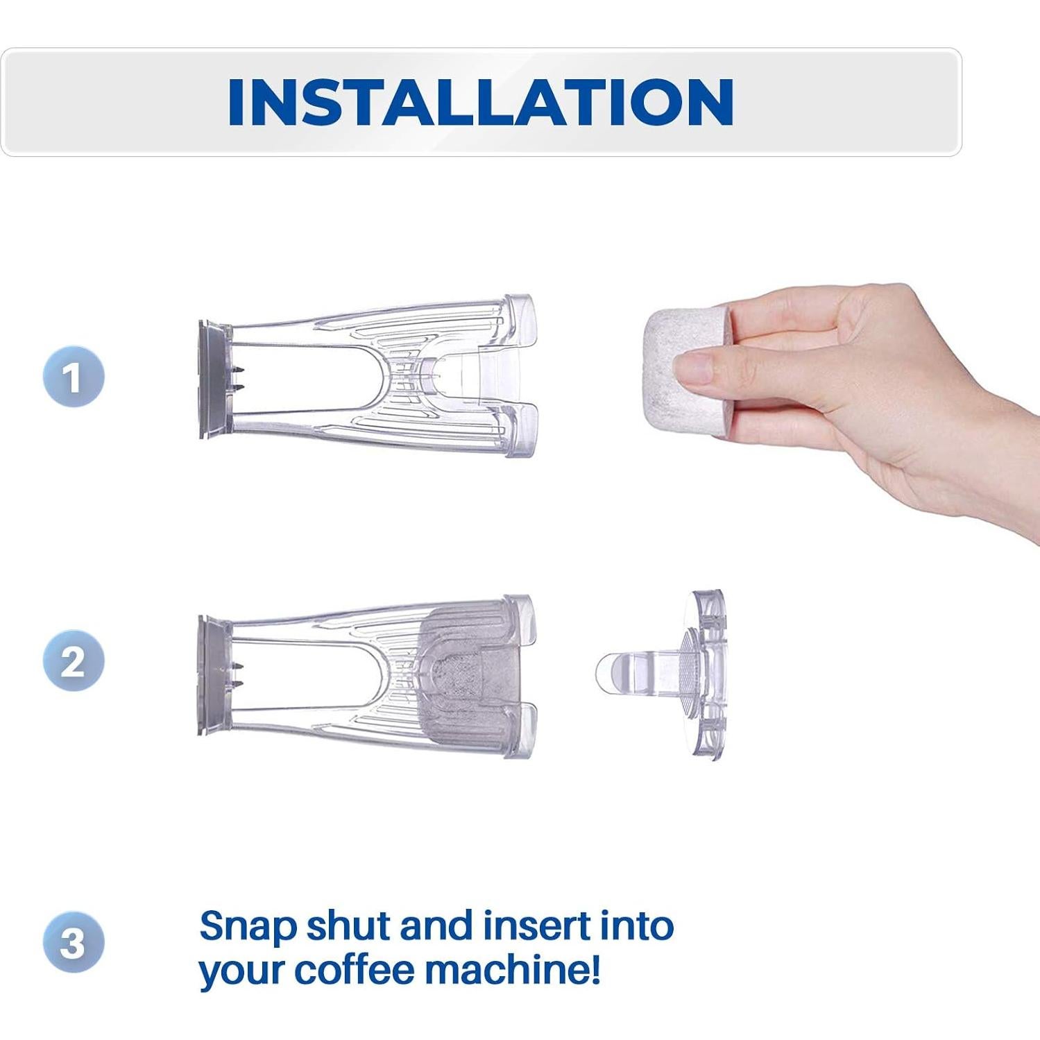 Kit de Inicio K&J para Keurig K200 K250 K35 K-Compact con 6 Filtros