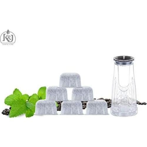 Kit de Inicio K&J para Keurig K200 K250 K35 K-Compact con 6 Filtros
