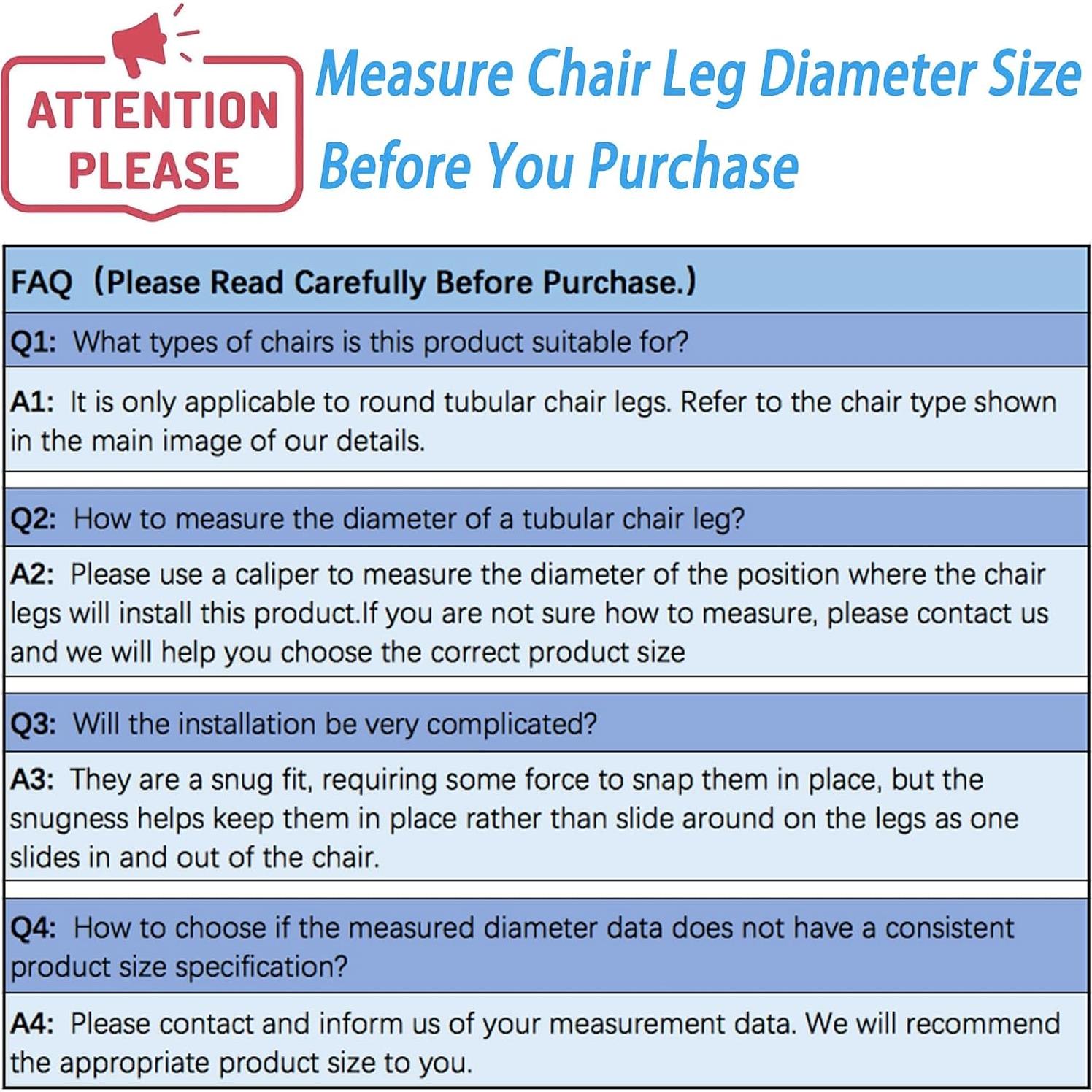 Tapa de patas de silla Conprasim 14mm con almohadillas 24PCS