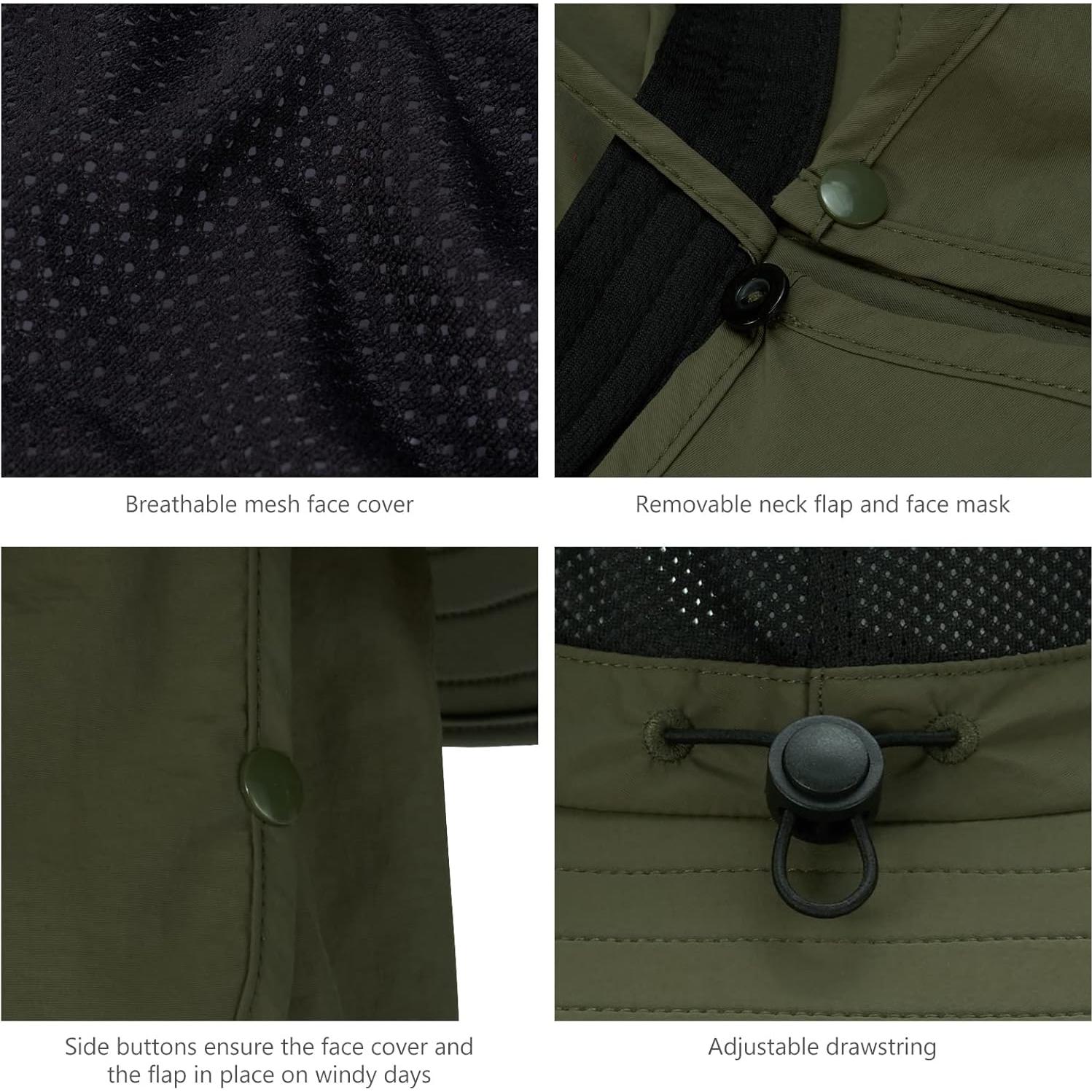 Sombrero de Sol BASSDASH UPF 50+ Transpirable Unisex Verde