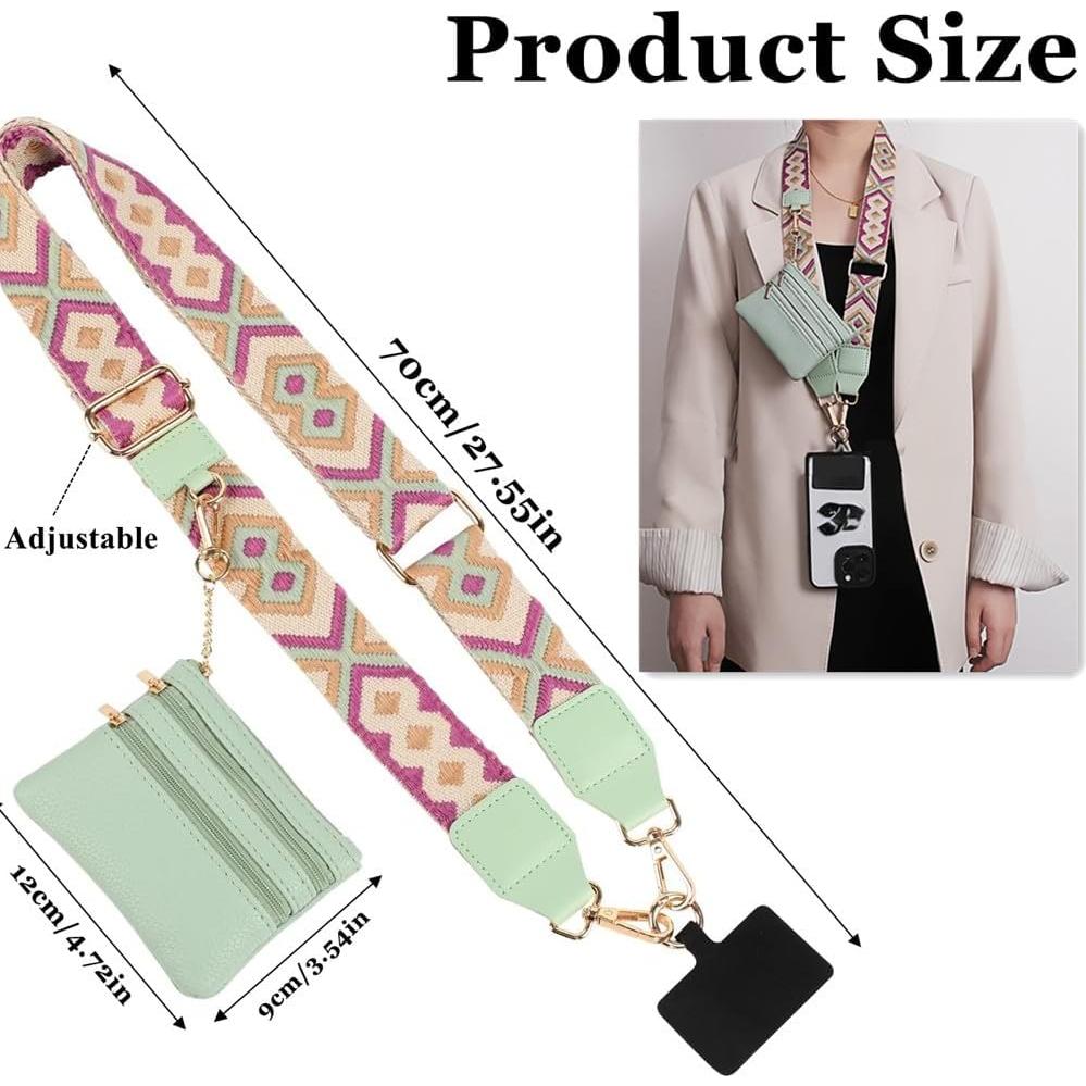 Correa Cruzada para Teléfono Baeleega con Billetera Beige