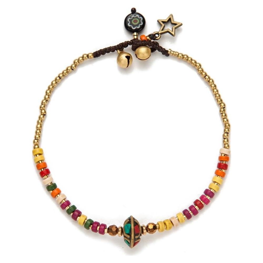 Pulsera de Tobillo Bohemia Kelistom con Piedras Naturales 24cm
