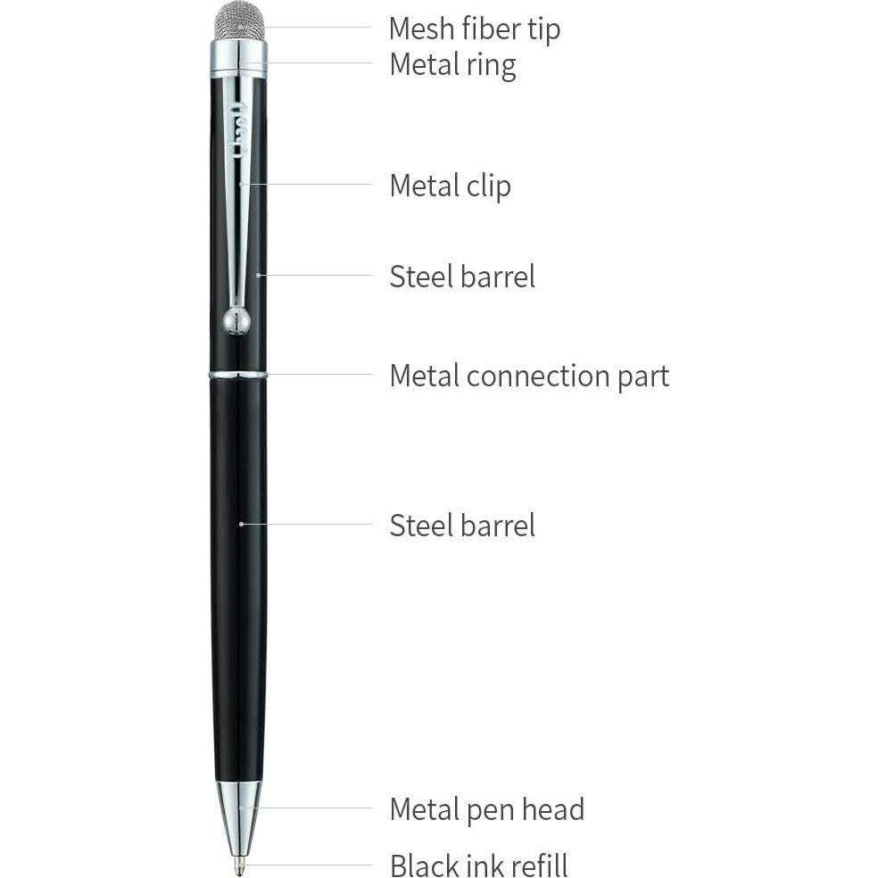 Bolígrafo Estilógrafo ChaoQ Negro con 6 Puntas Reemplazables